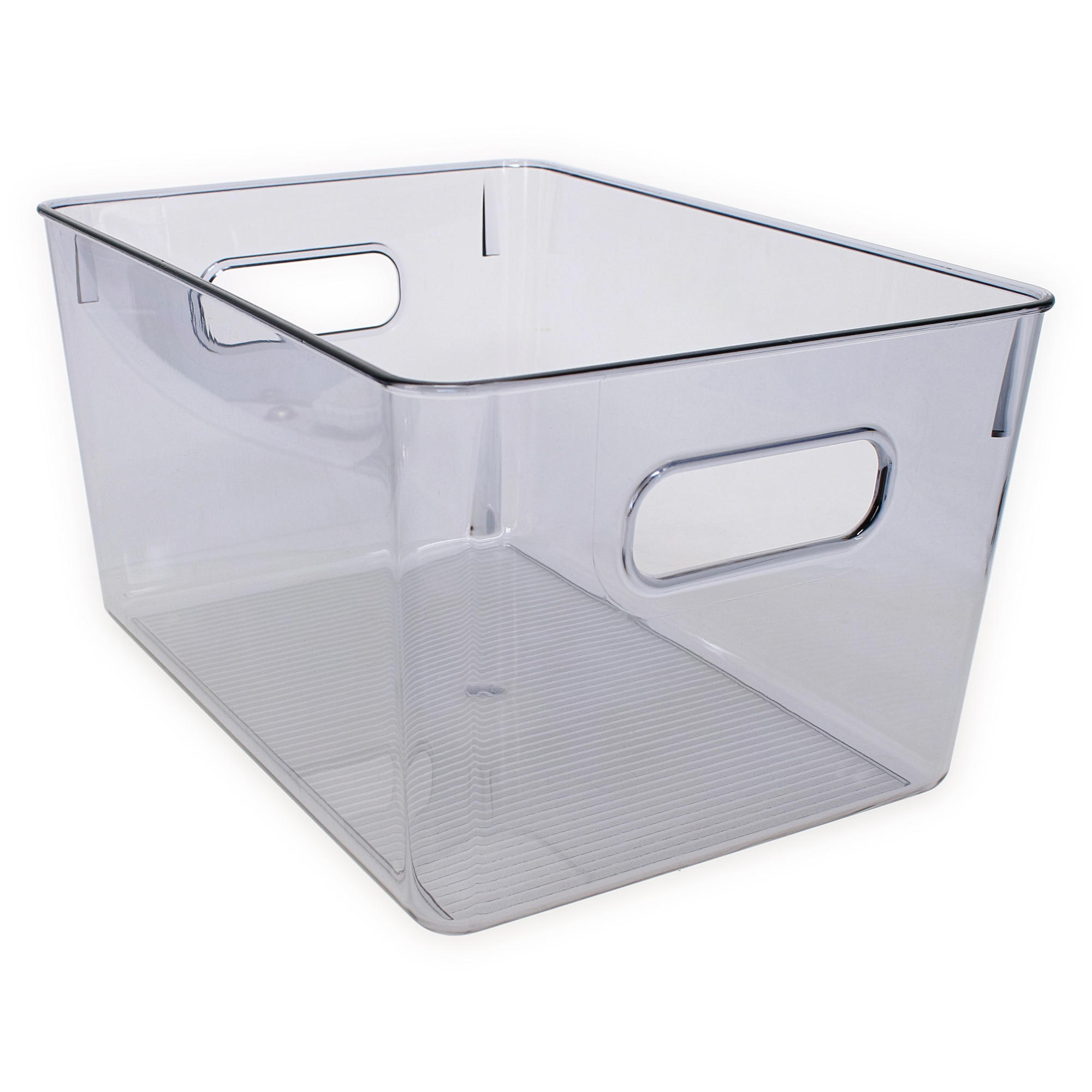 Clear Plastic Storage Bin 11in x 6in