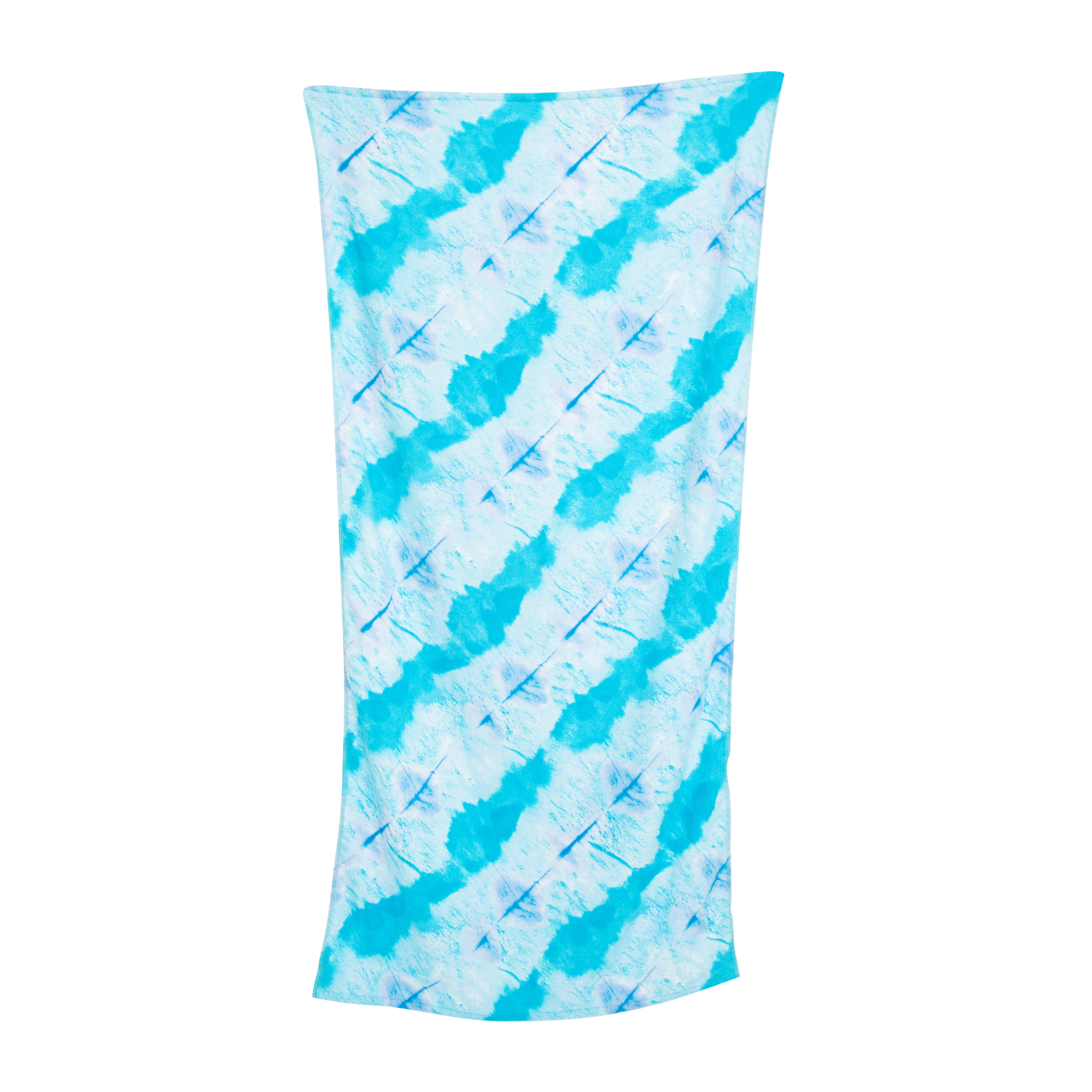 Blue Tie-Dye Beach Towel 30in x 60in