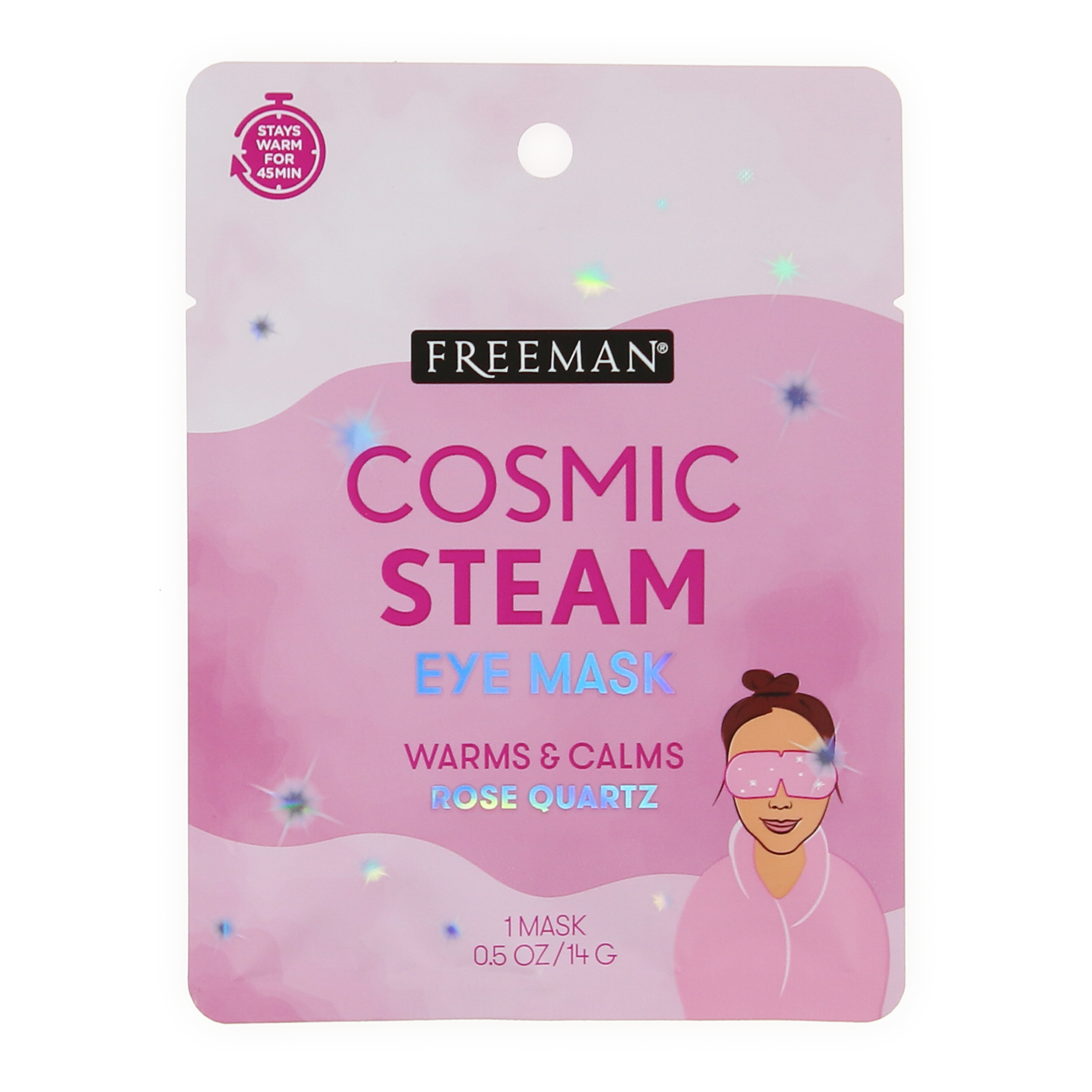 Freeman® Cosmic Steam Eye Mask - Rose Quartz