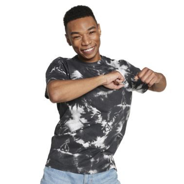 Tie Dye Tee - Black & White