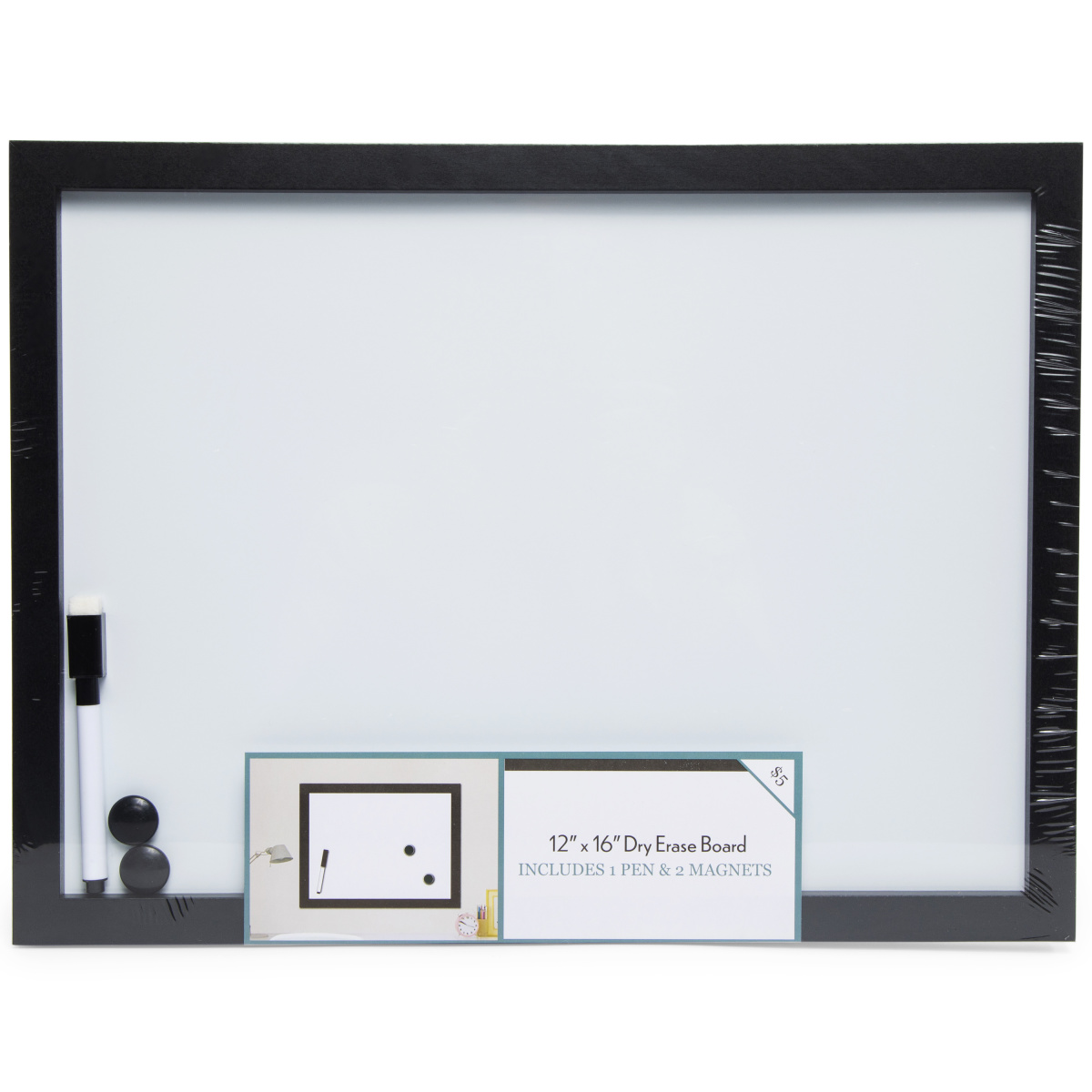 Framed Dry Erase Board 12in x 16in