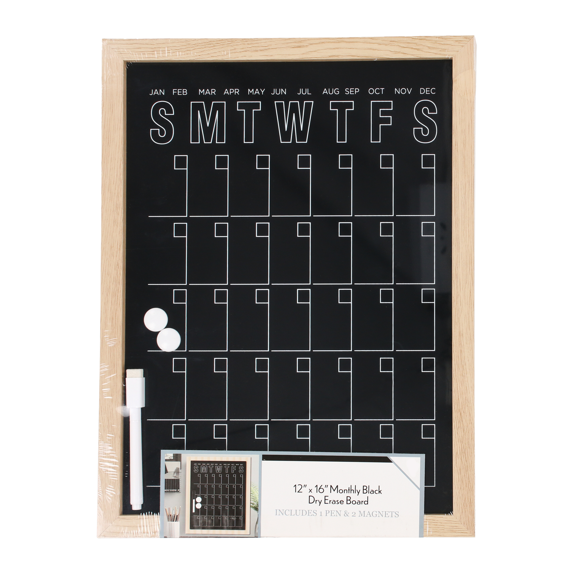 Framed Calendar Chalkboards 12in x 16in