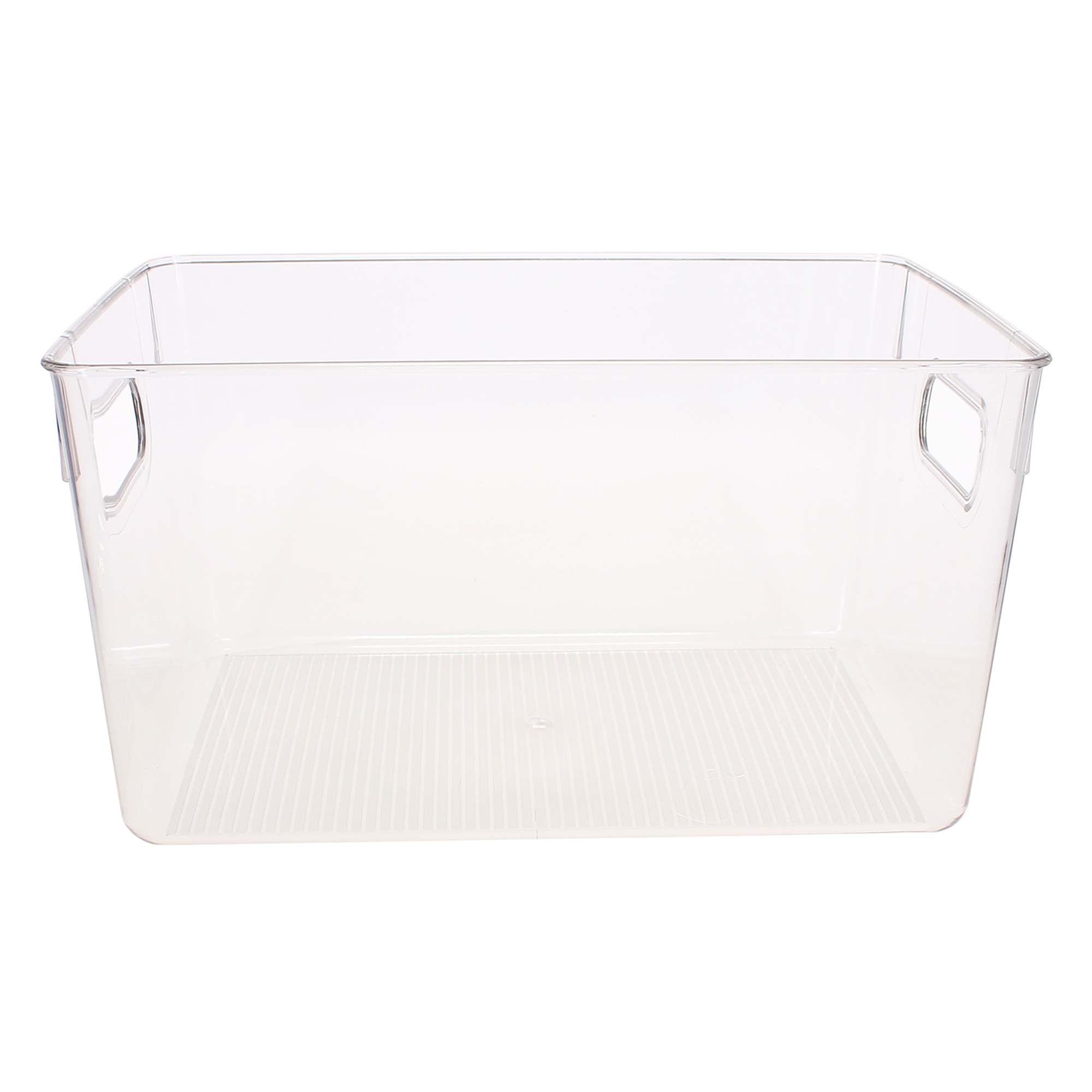 Clear Plastic Storage Bin 11in x 6in