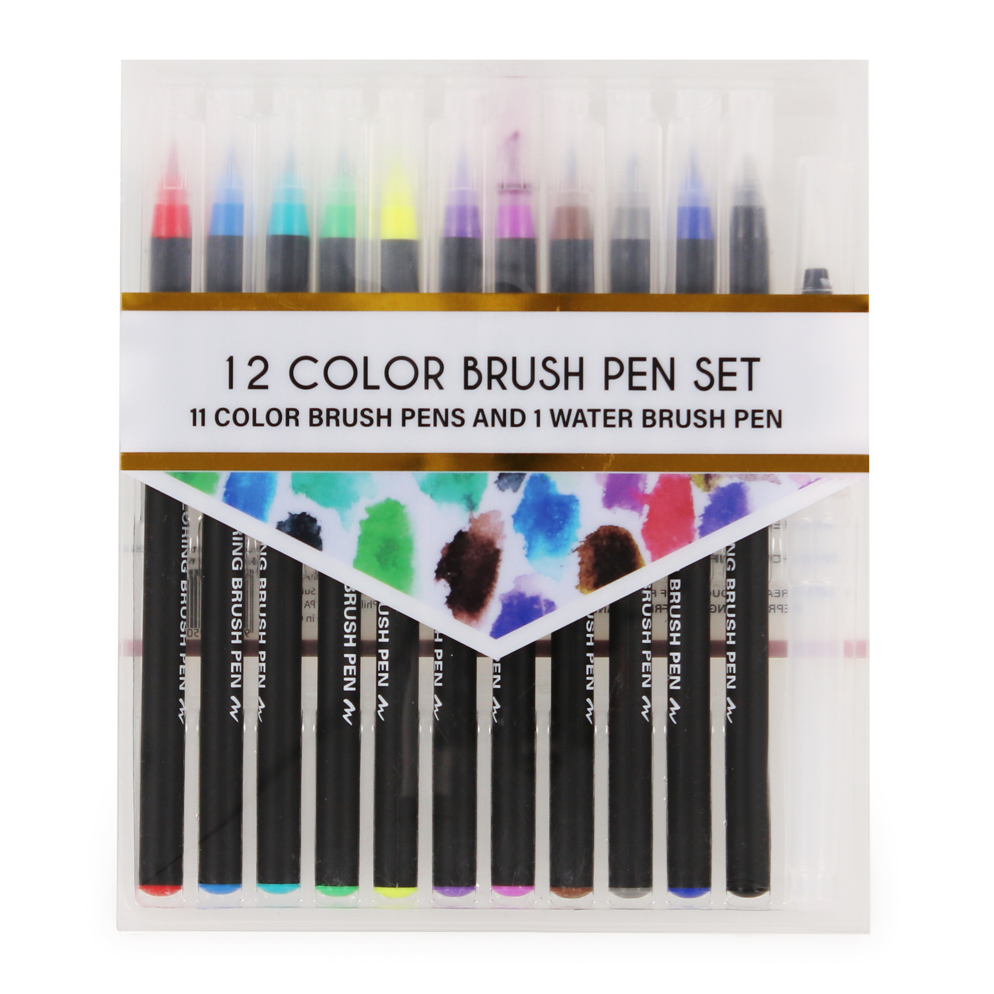 Watercolor Brush Pens Set 12-Piece