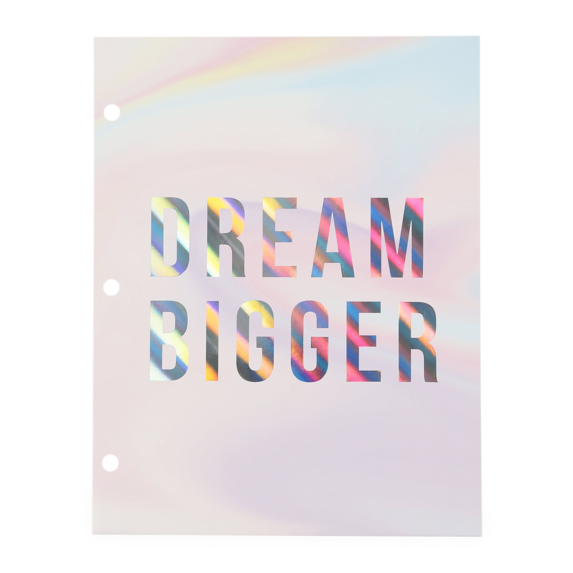 Rainbow Holographic Portfolio Folder