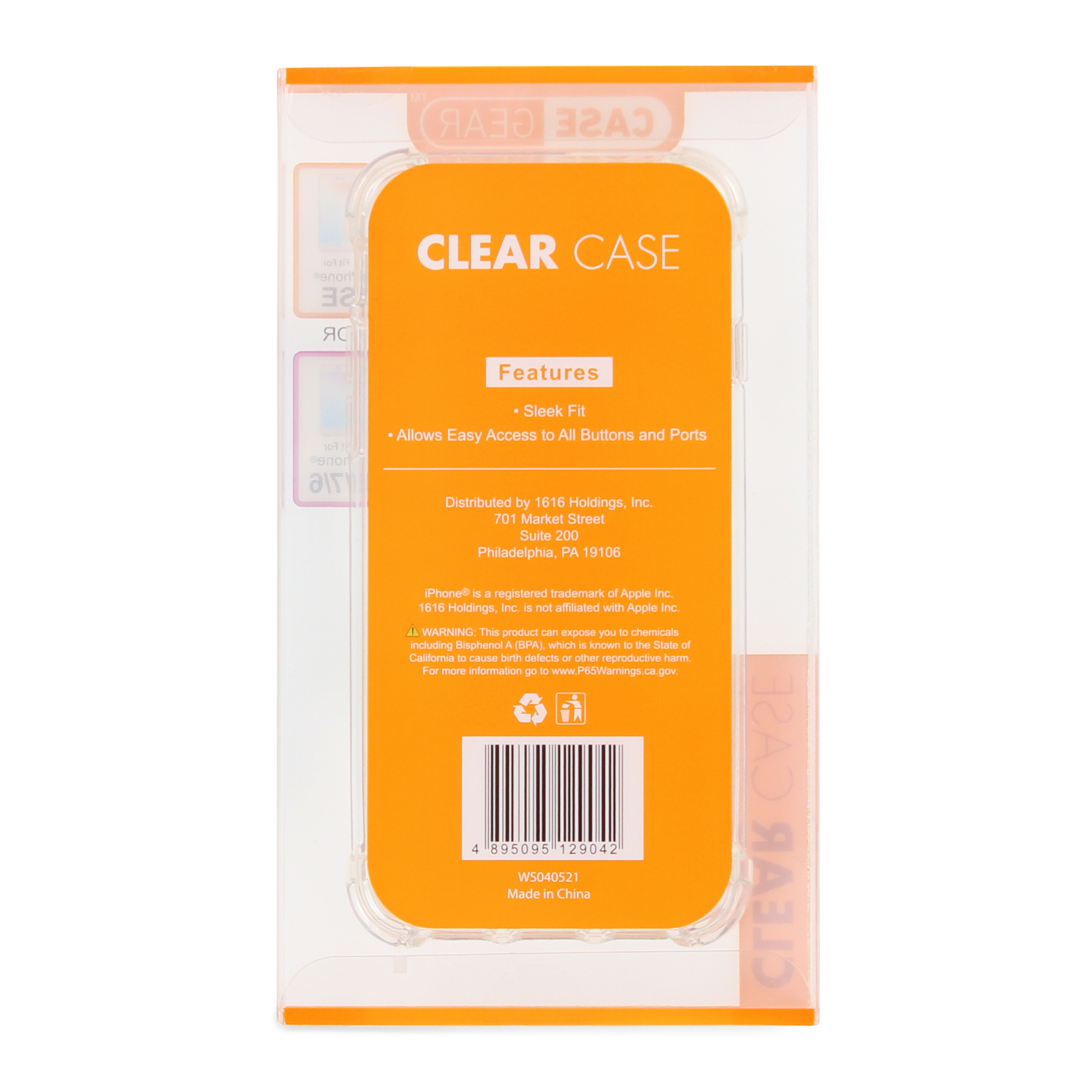 iPhone Se®/8®/7®/6® Clear Phone Case