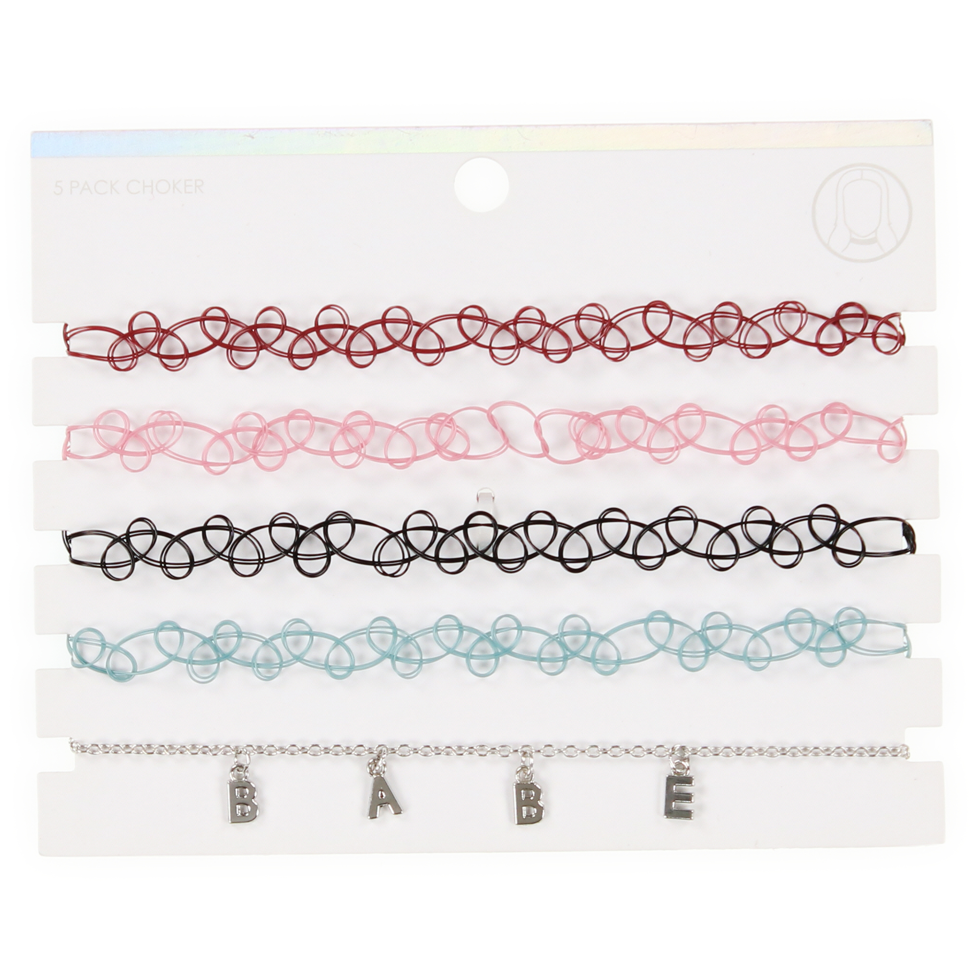 Tattoo Choker Necklace 5-Pack