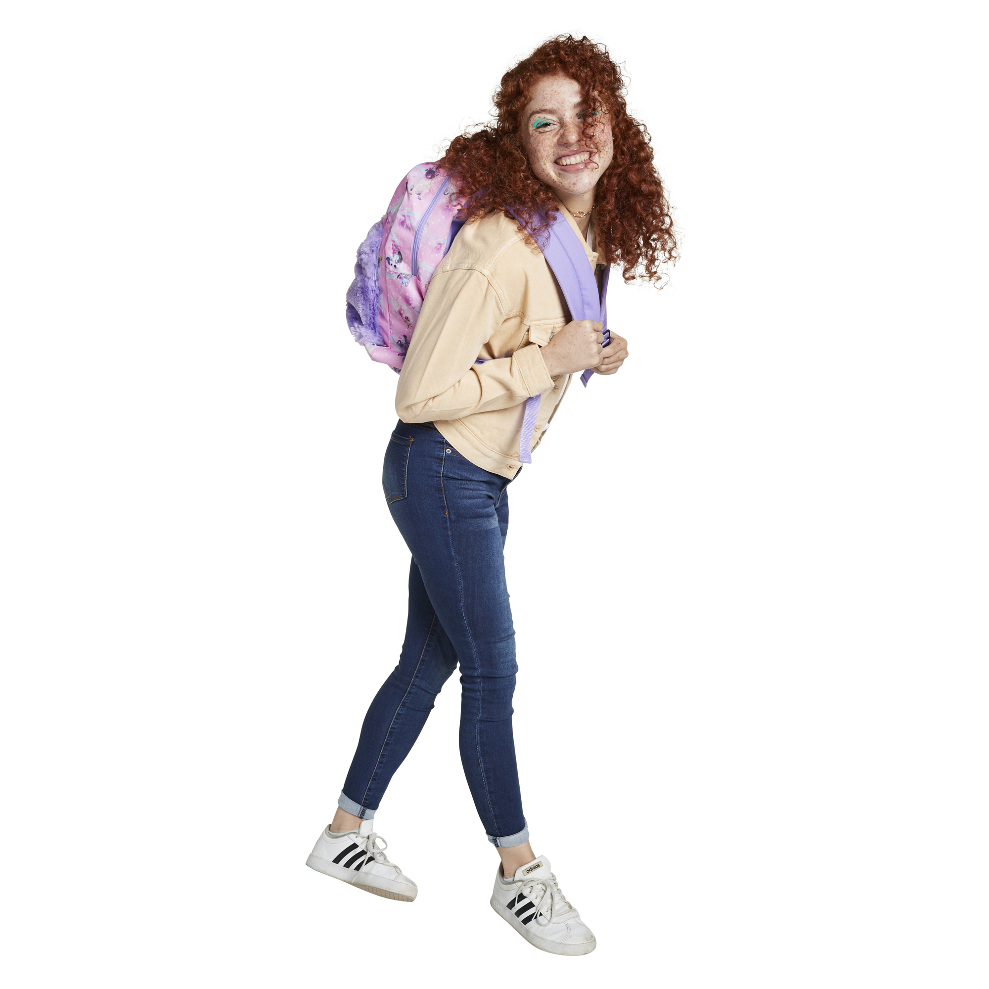 Unicorn Backpack w/ Faux Fur Pocket