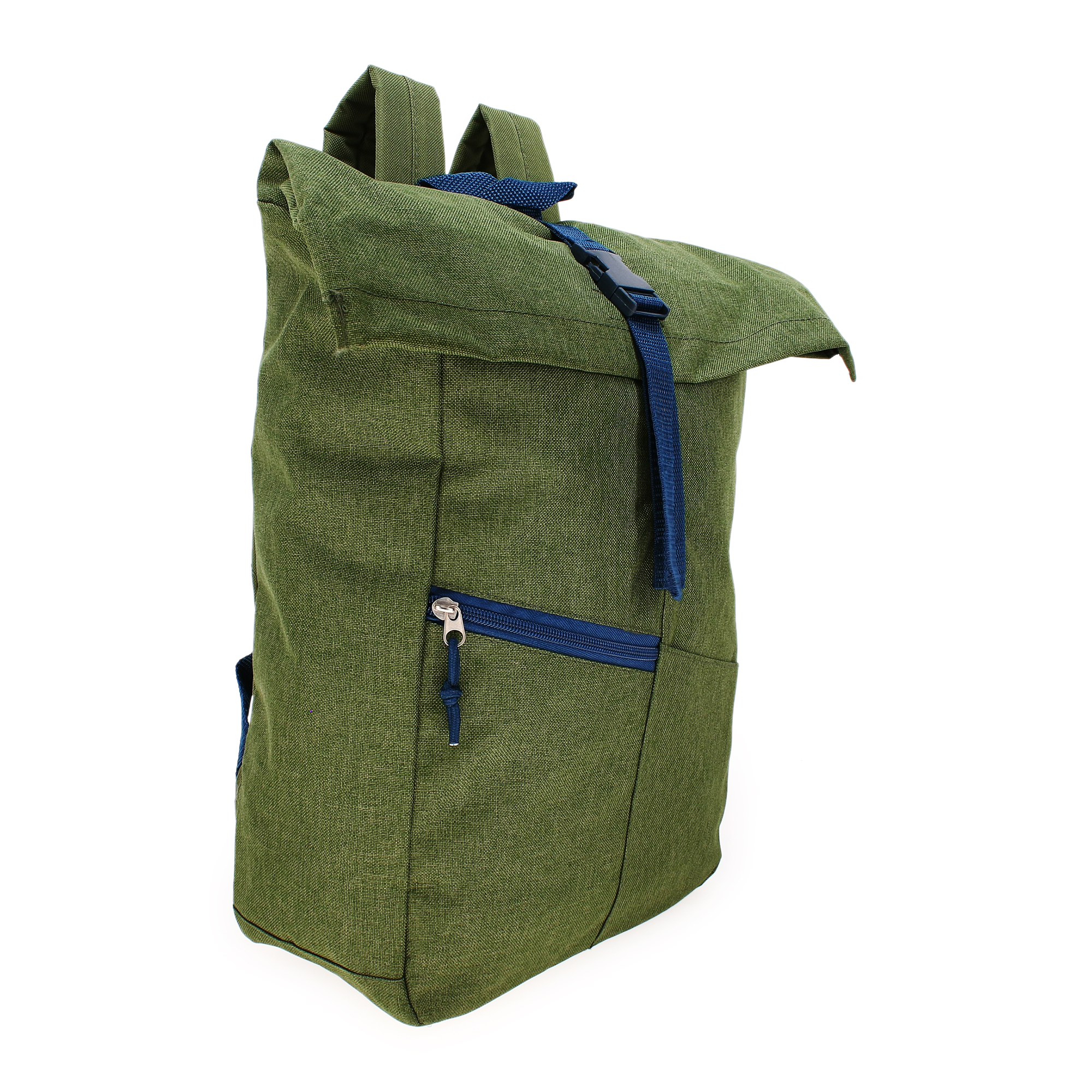 Olive Green Roll Top Backpack 16in