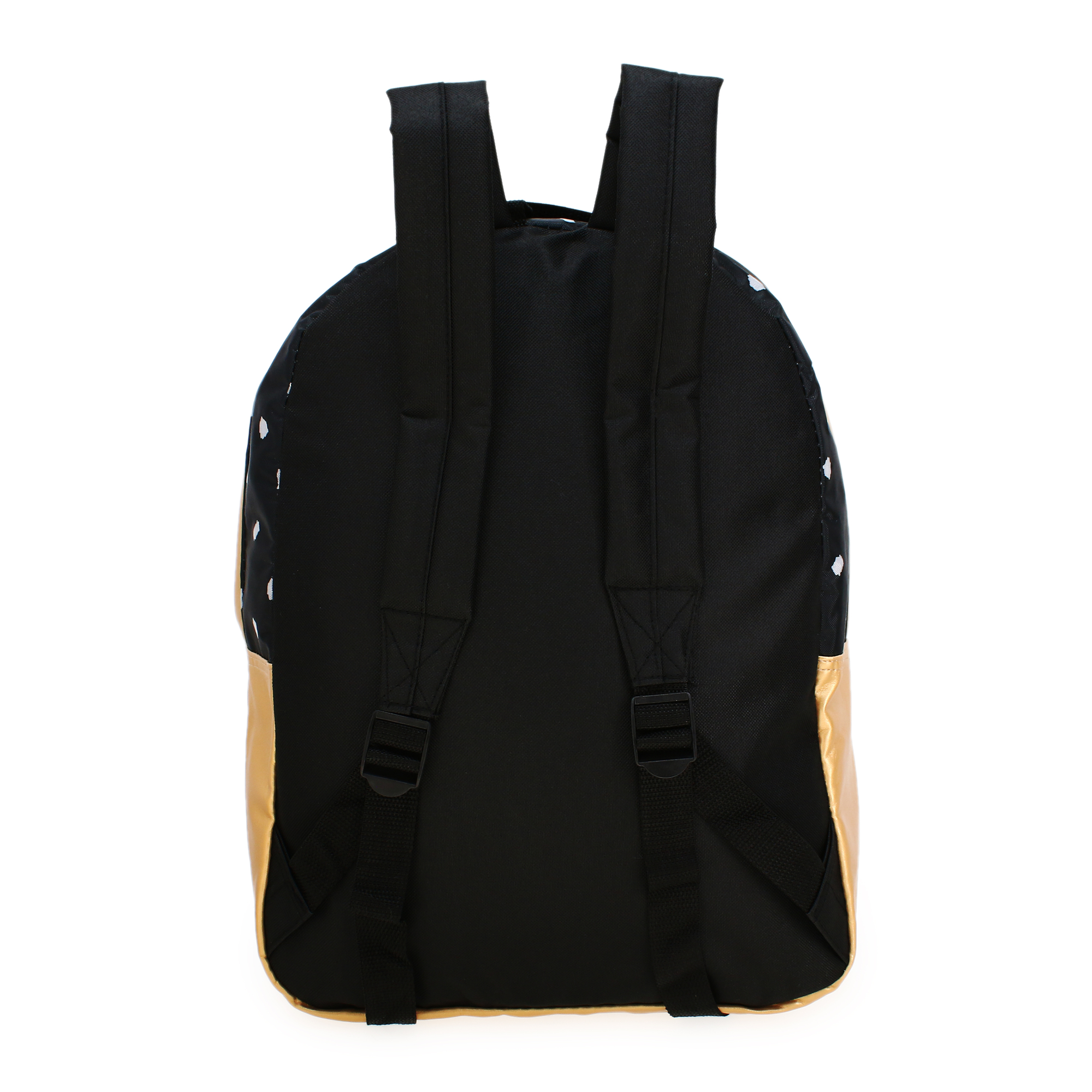 Black & White Polka Dot Backpack 16in