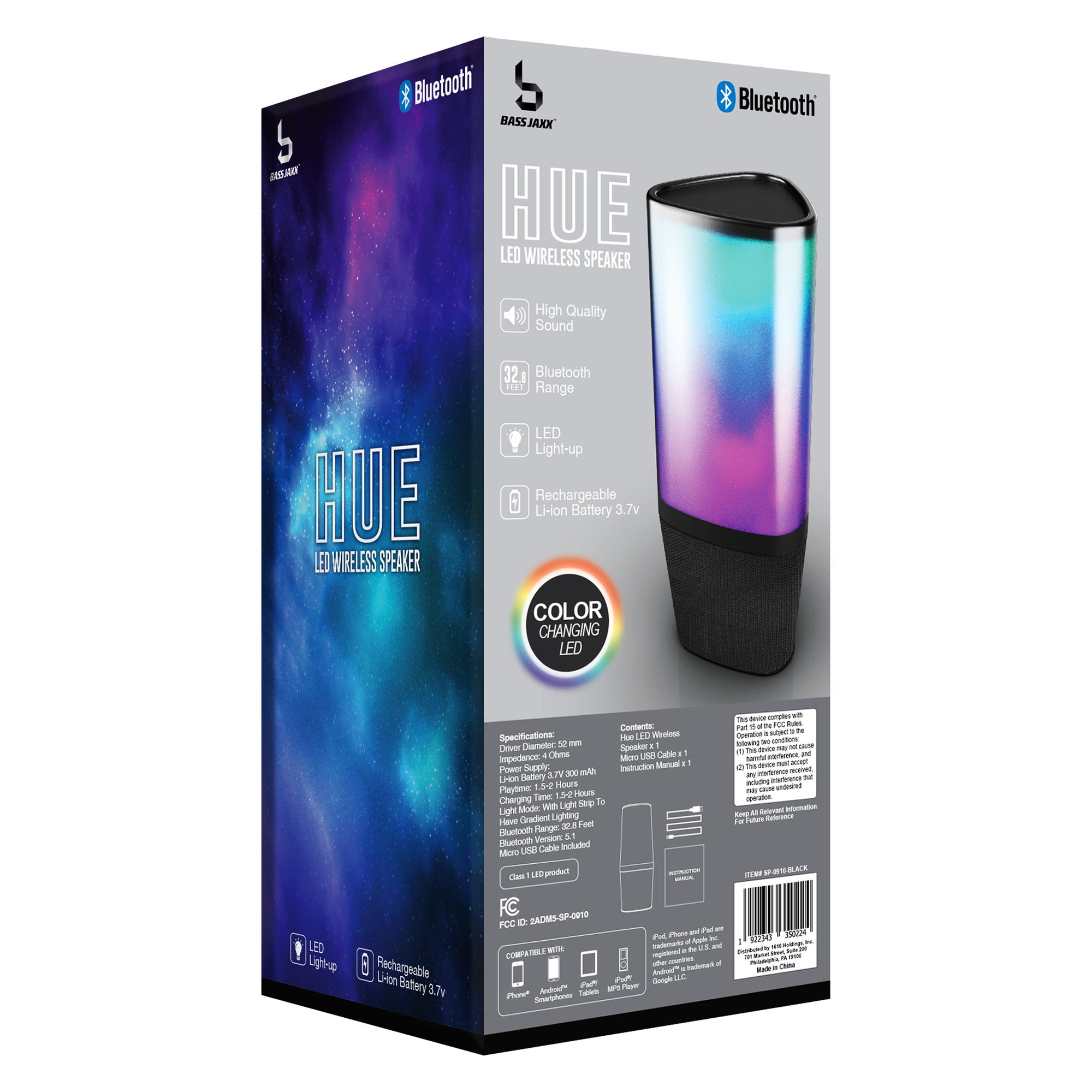 Hue Bluetooth® LED Speaker