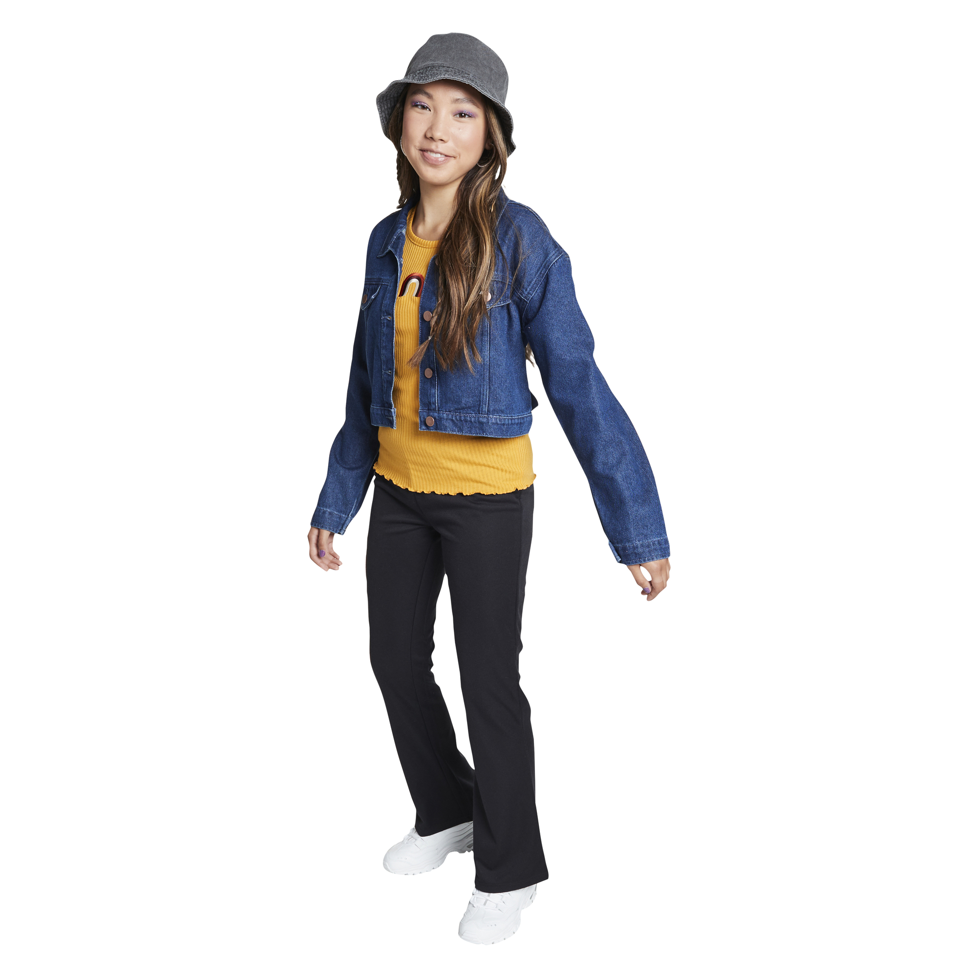 Juniors Cropped Denim Jacket