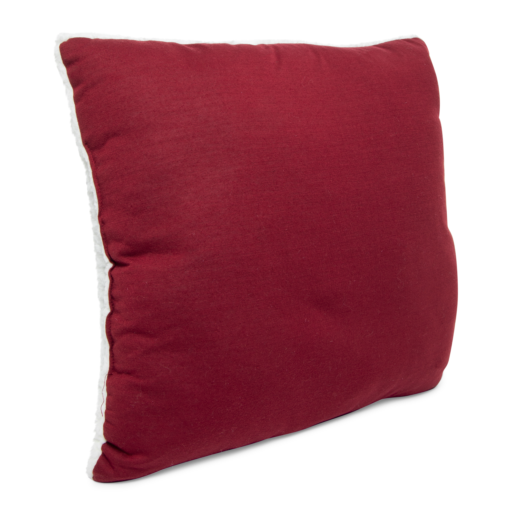 Jersey Pillow With Sherpa Fleece 16in