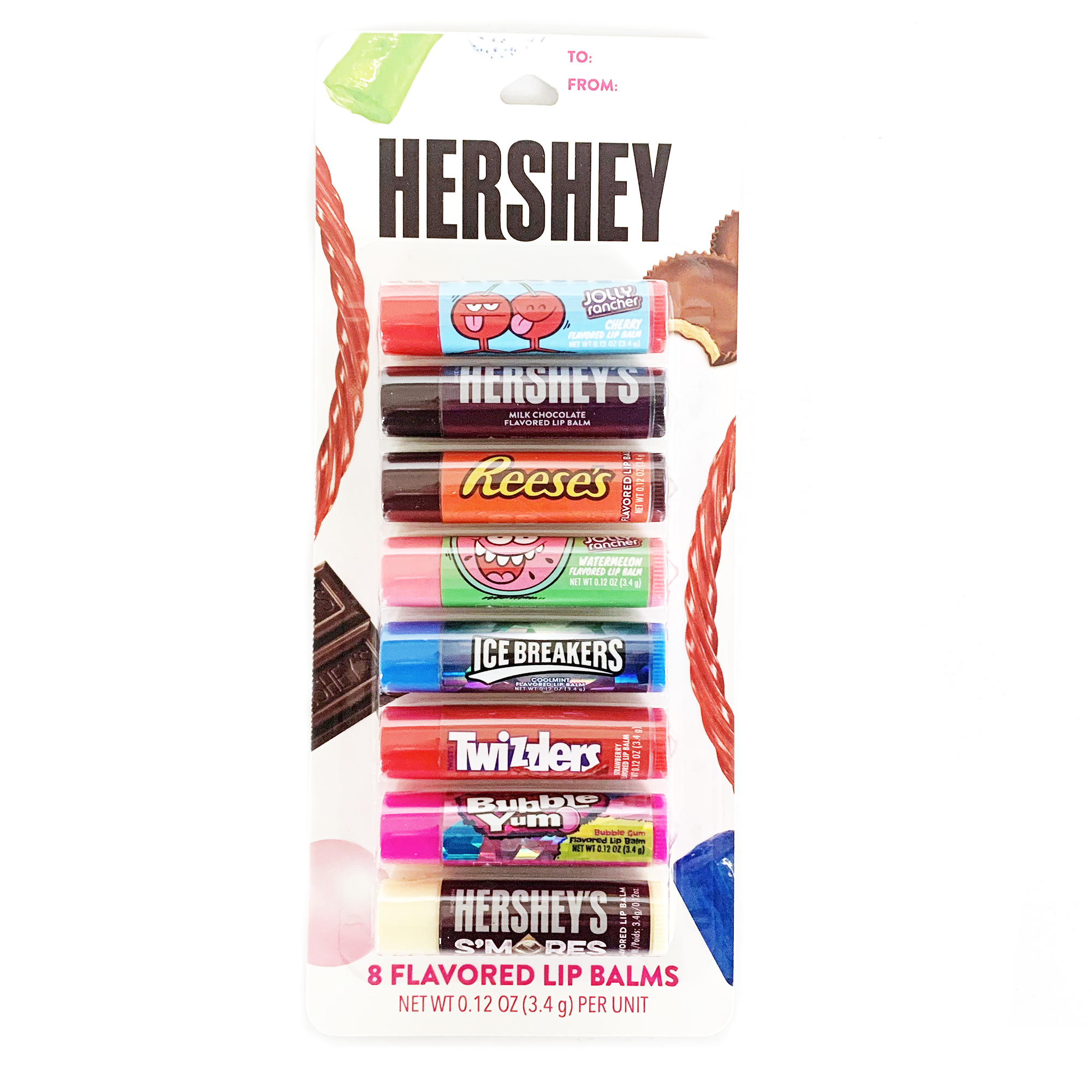 Hershey® Flavored Lip Balm Assorted 8-Pack