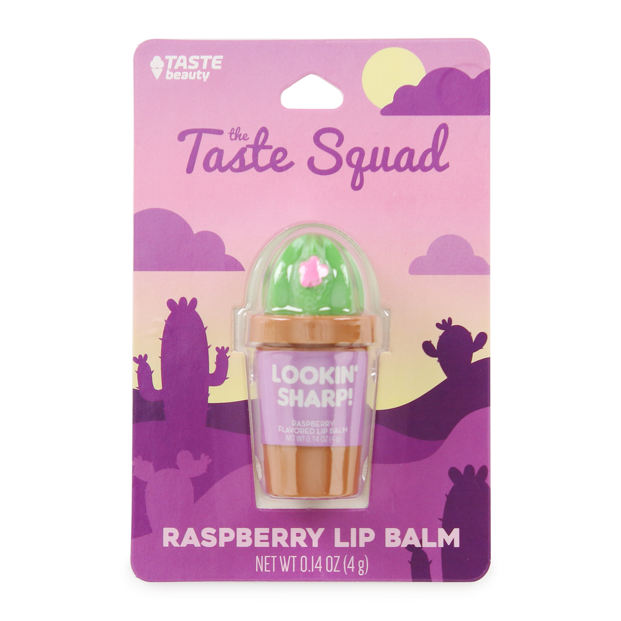 Lookin' Sharp! Cactus Taste Squad Lip Balm - Raspberry 0.14oz