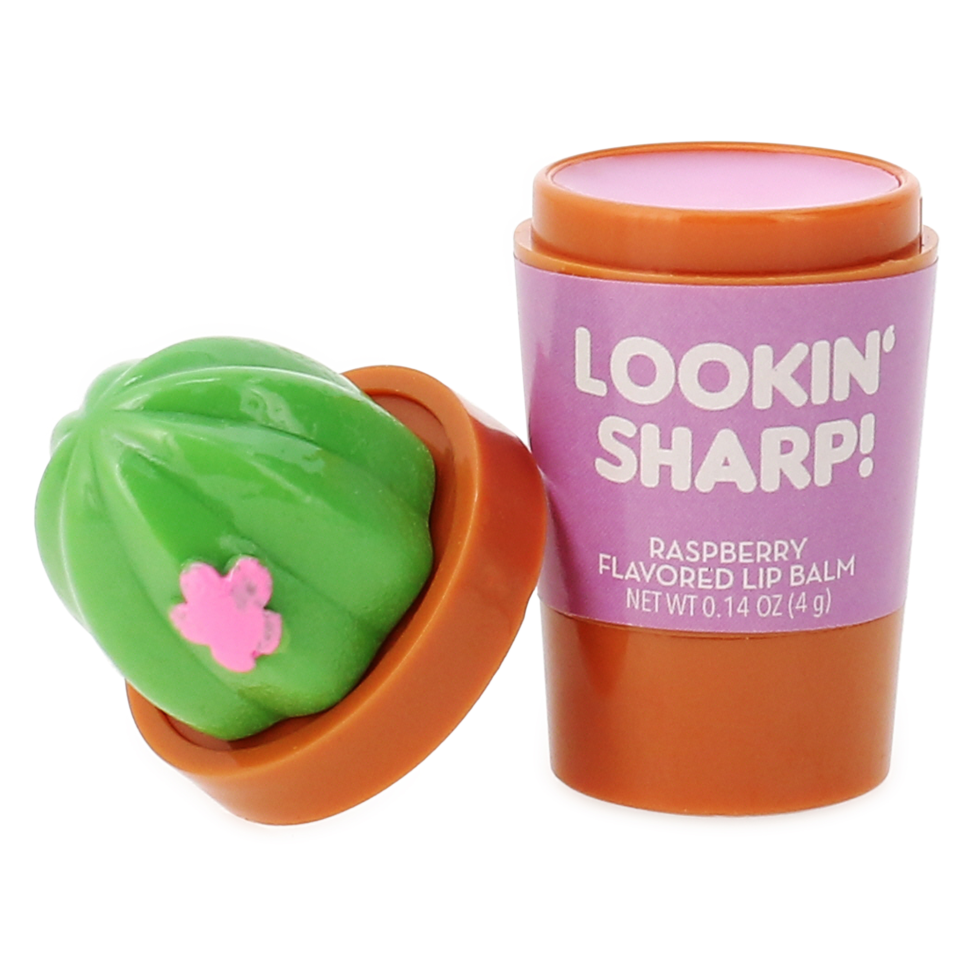 Lookin' Sharp! Cactus Taste Squad Lip Balm - Raspberry 0.14oz