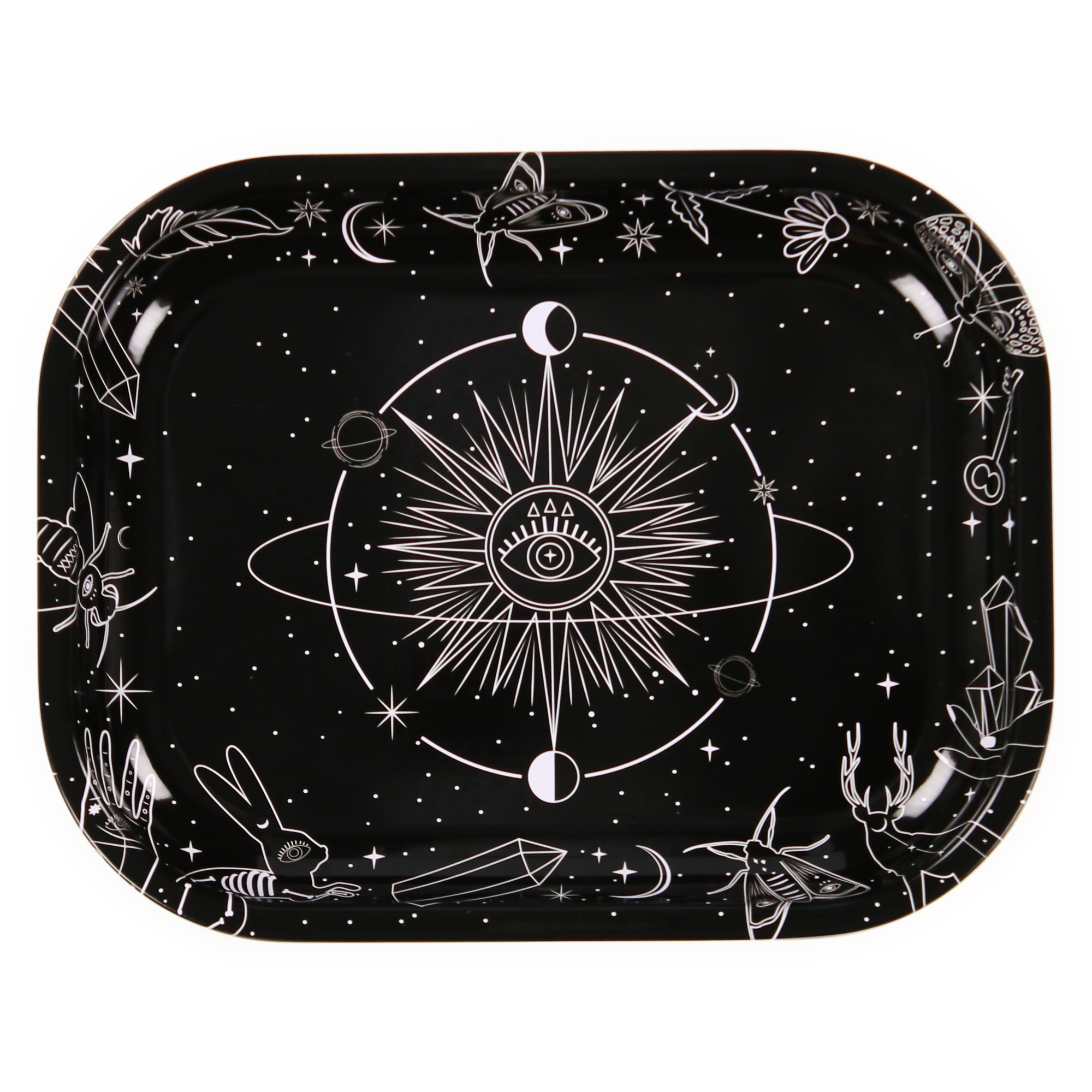 Small Decorative Tray w/ Print 7in x 5.5in