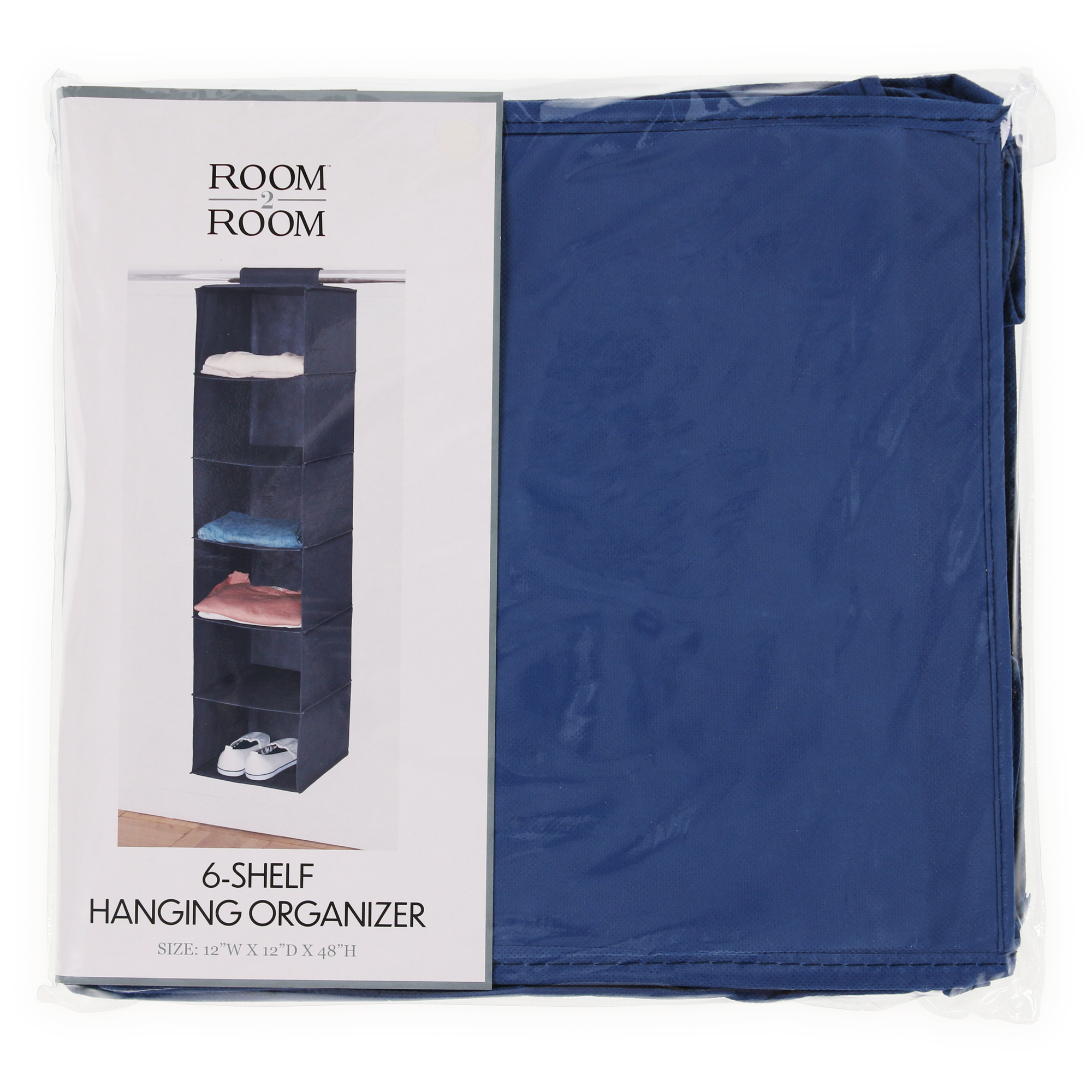 6-Shelf Hanging Organizer 12in x 48in