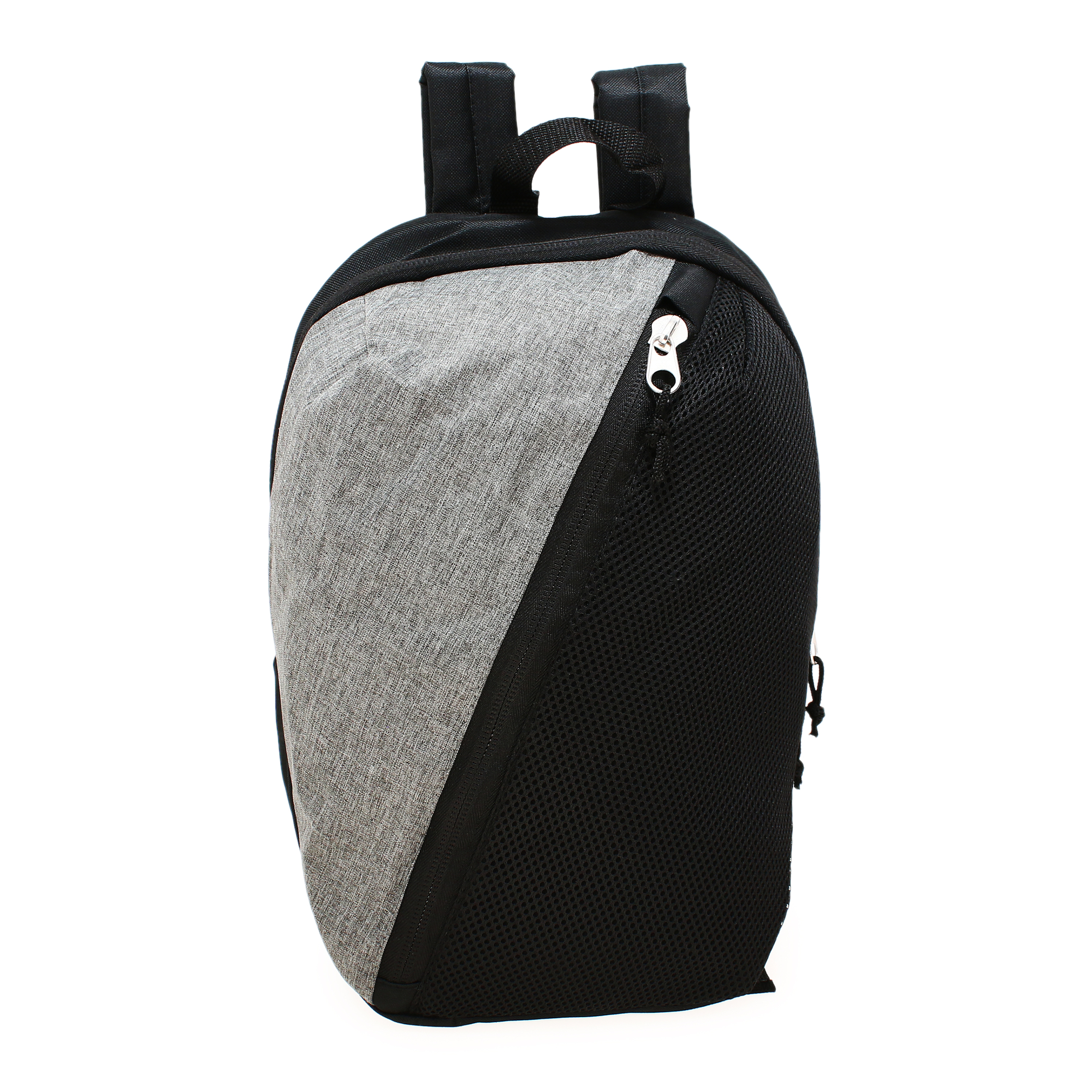 Asymmetrical Backpack With Tablet Pocket 16in - Gray/Black