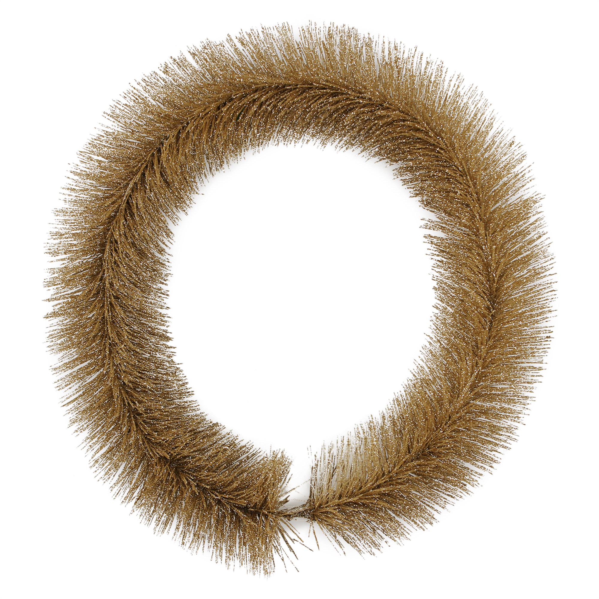 Small Bottle Brush Christmas Wreath 14.5in