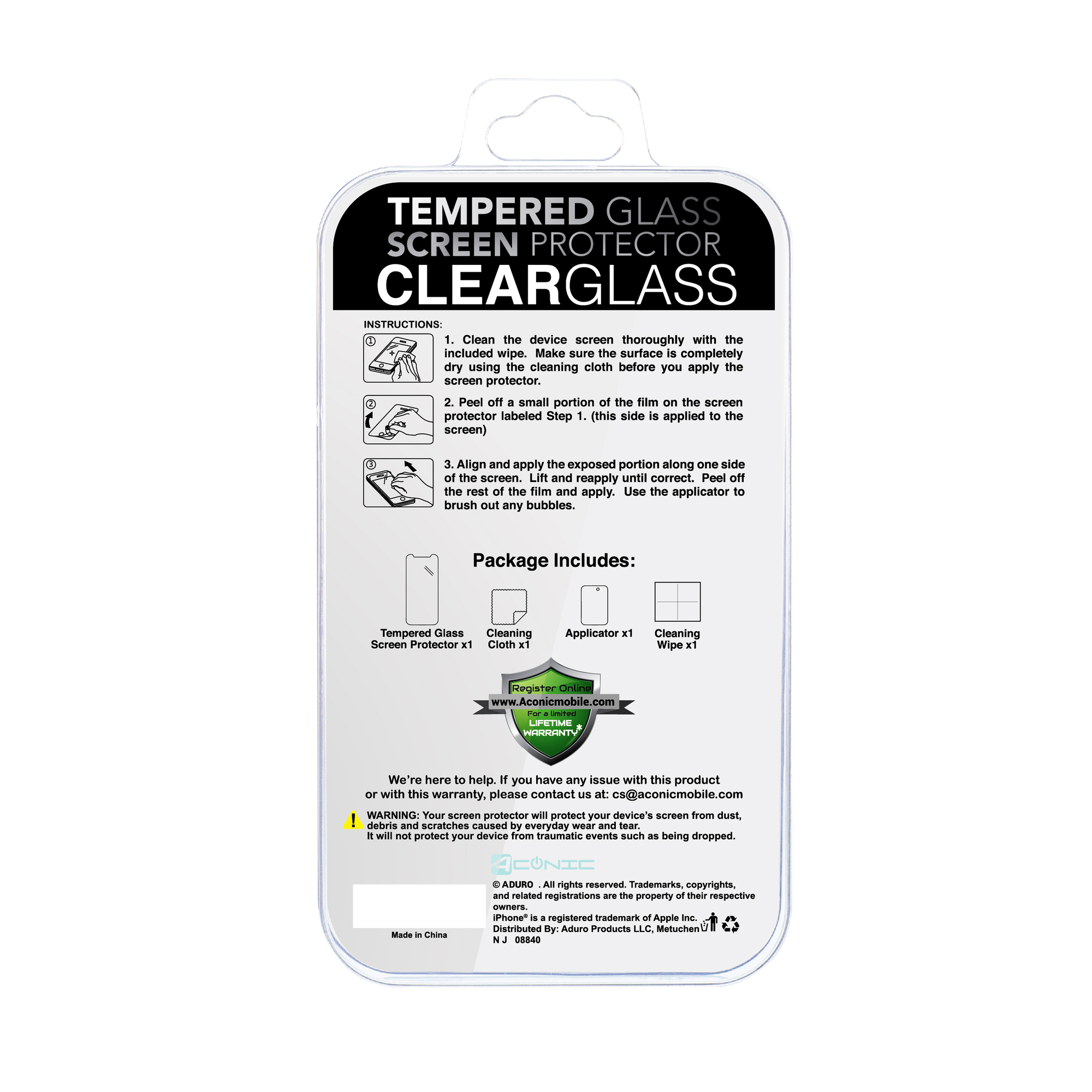 iPhone Pro Max® Tempered Glass Screen Protector