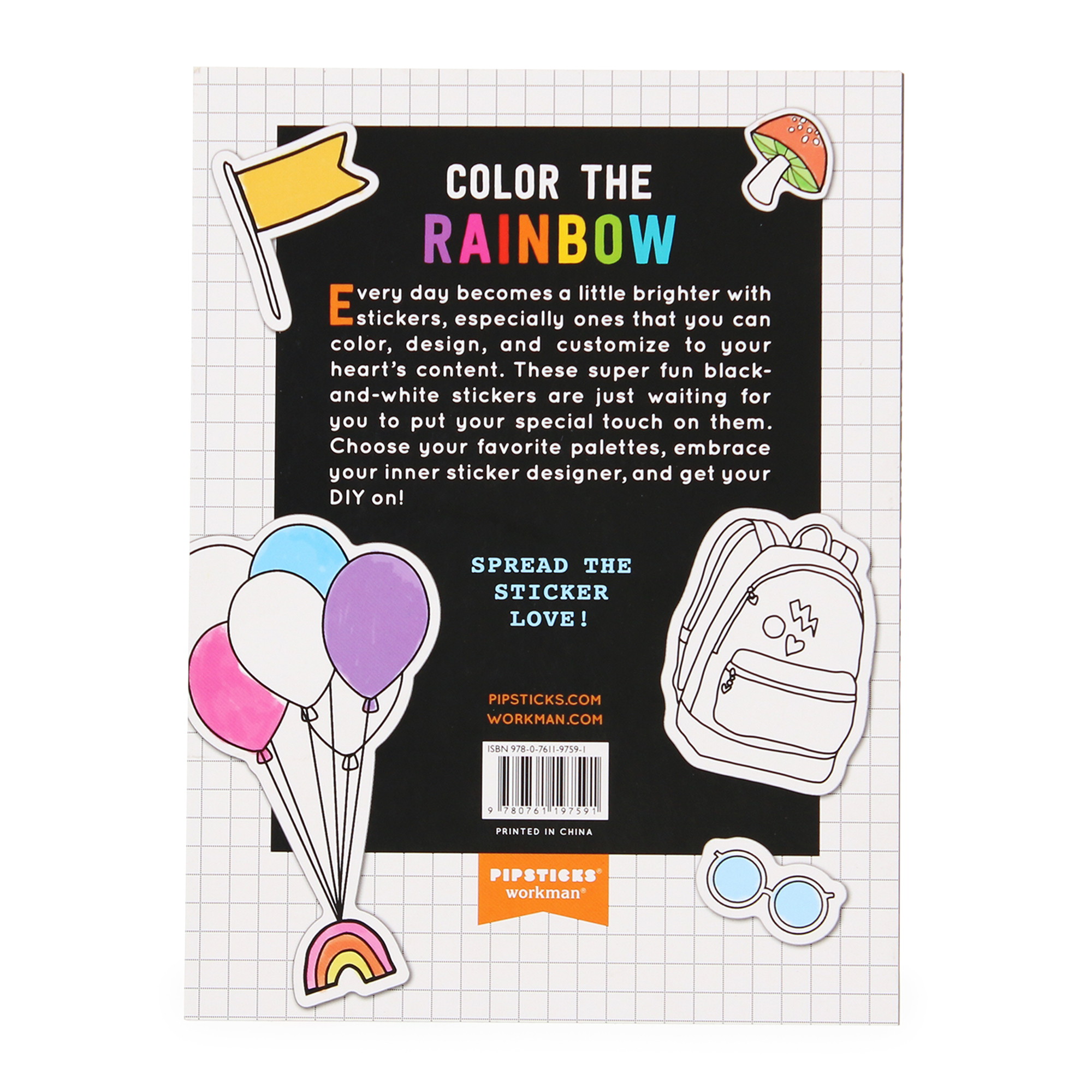 Color Your Own Stickers: 500 Sticker Book