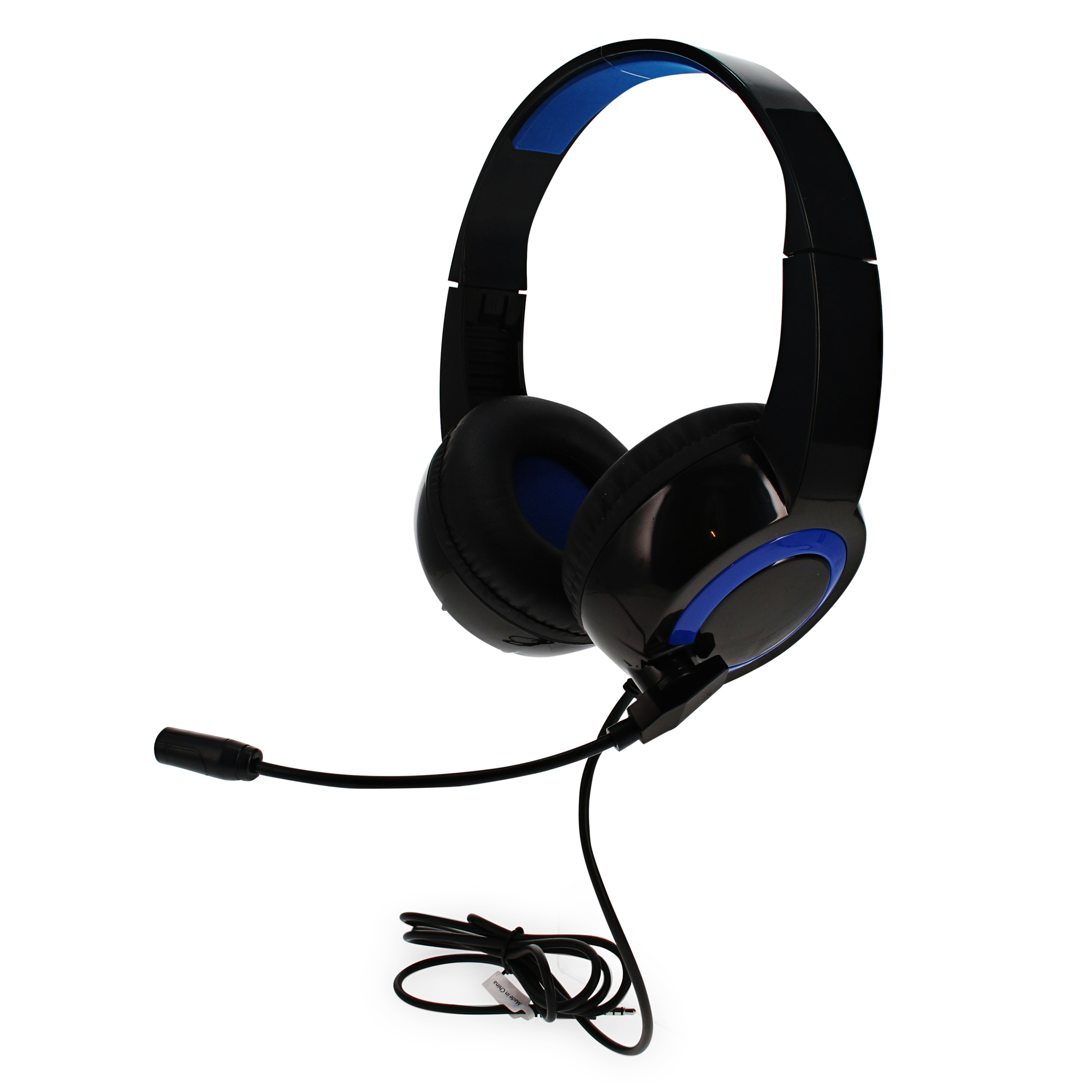 Unlocked Lvl™ Black & Blue Gaming Headset With Boom Mic