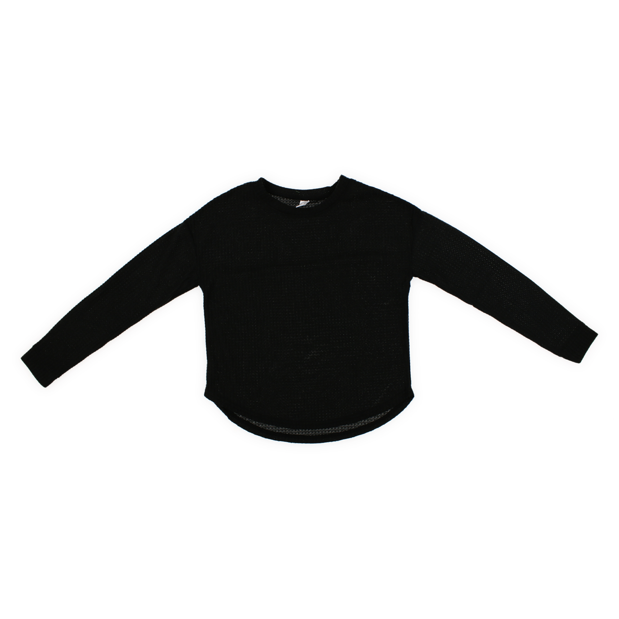 Juniors Waffle Knit Lounge Top