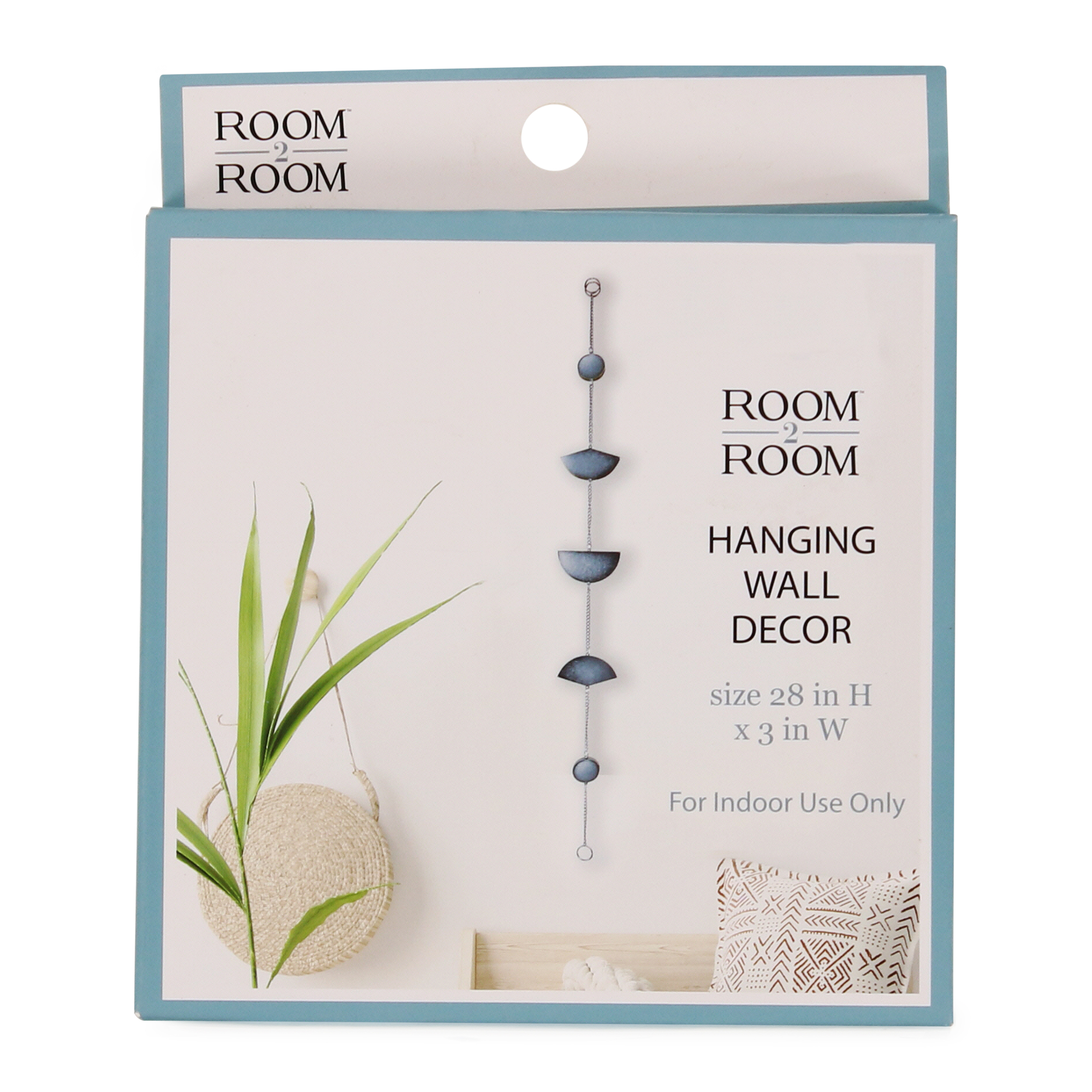 Geometric Metal Hanging Wall Art Decoration 28in