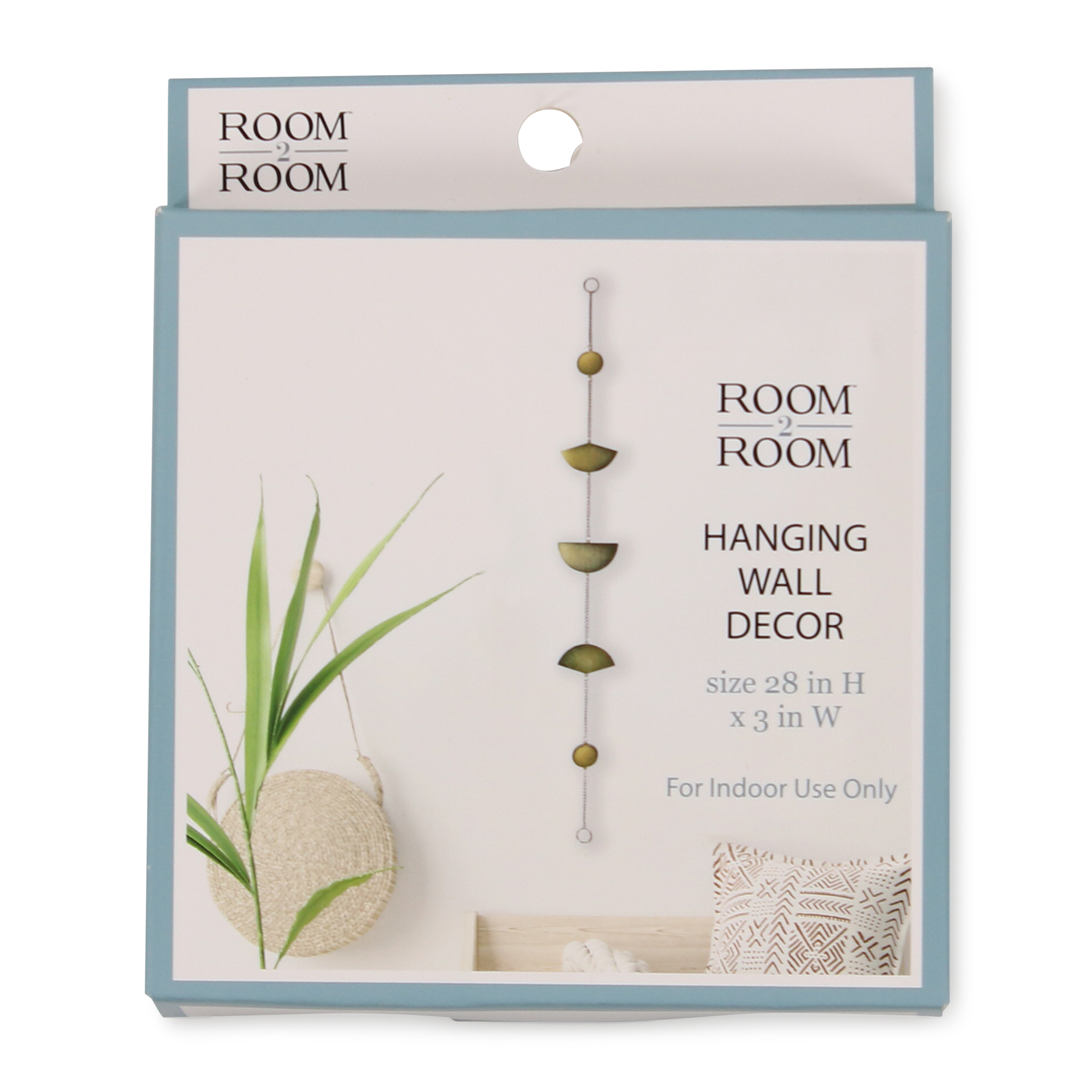 Geometric Metal Hanging Wall Art Decoration 28in