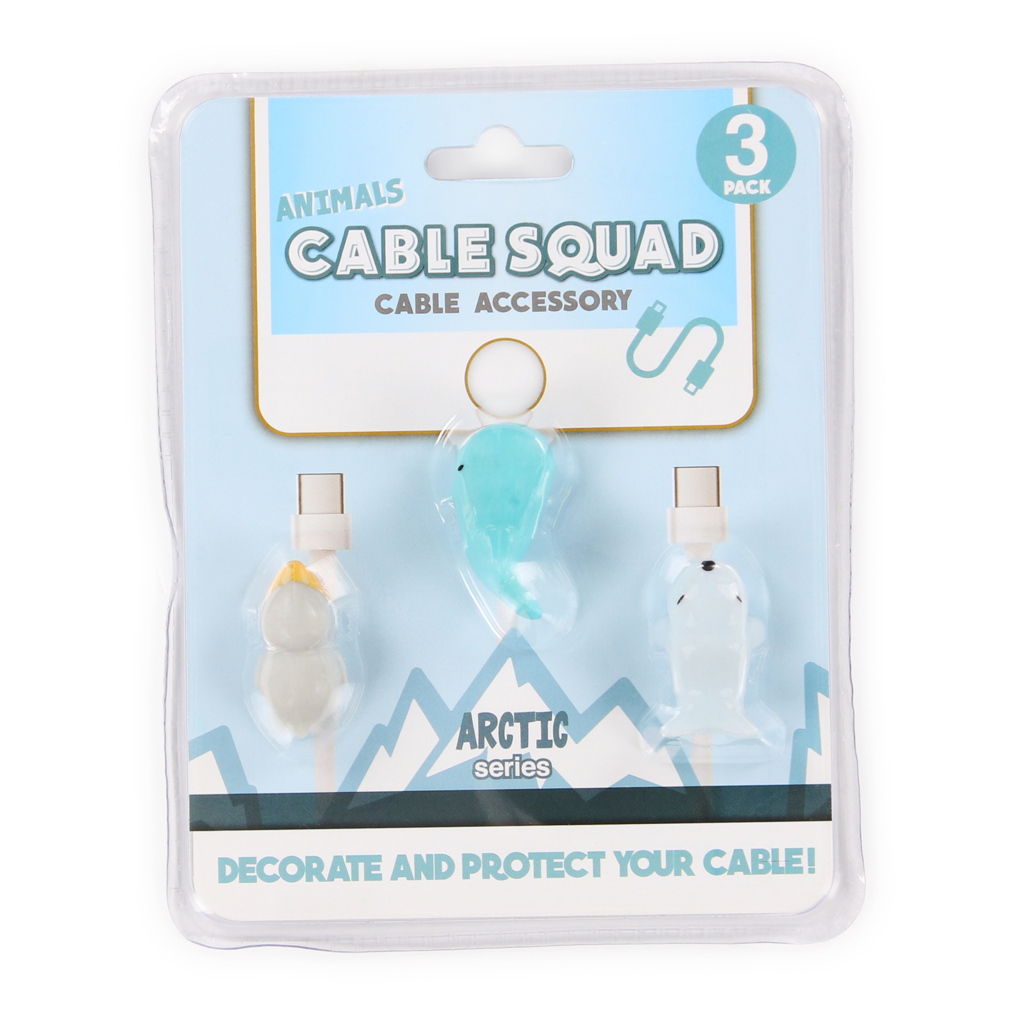 Cable Squad Animal Accessories 3-Count