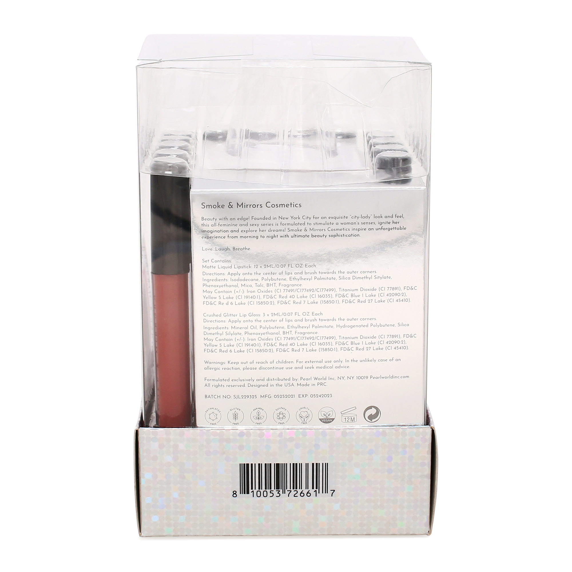 Lip Party 15-Piece Lip Vault w/ Matte Liquid Lipstick & Glitter Lip Gloss