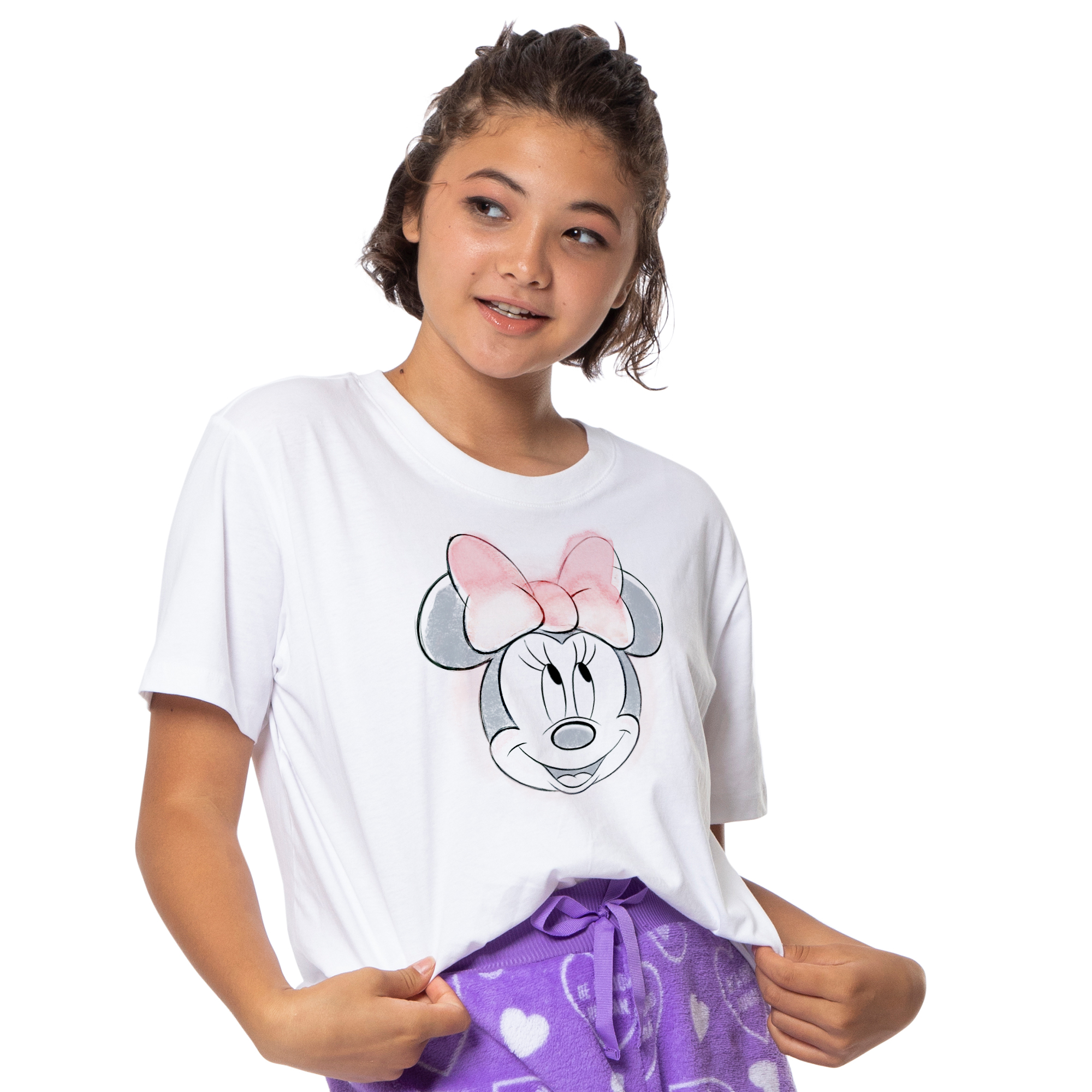 Kid's Pastel Disney Minnie Mouse Graphic Tee