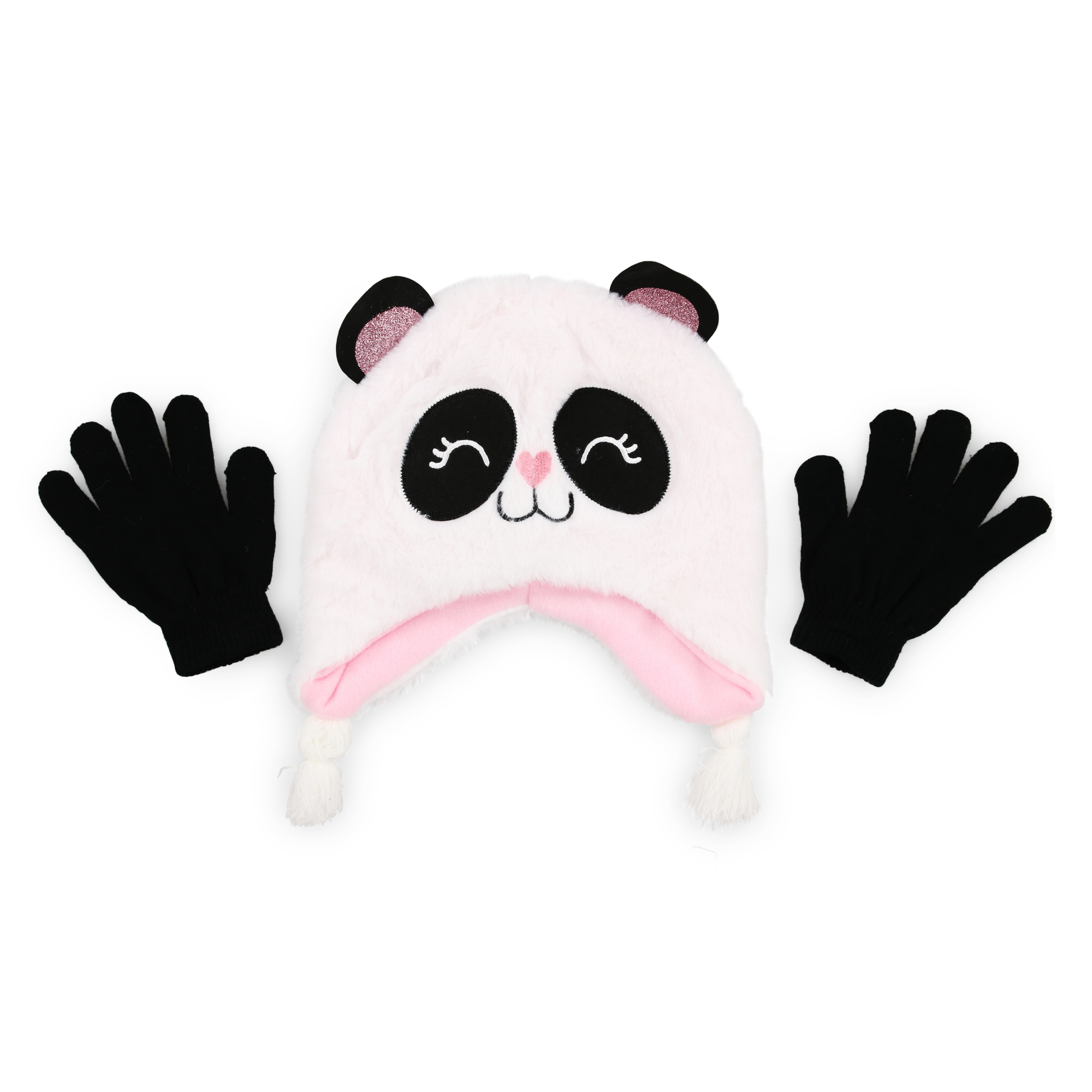 Kid's Winter Hat & Gloves - Panda