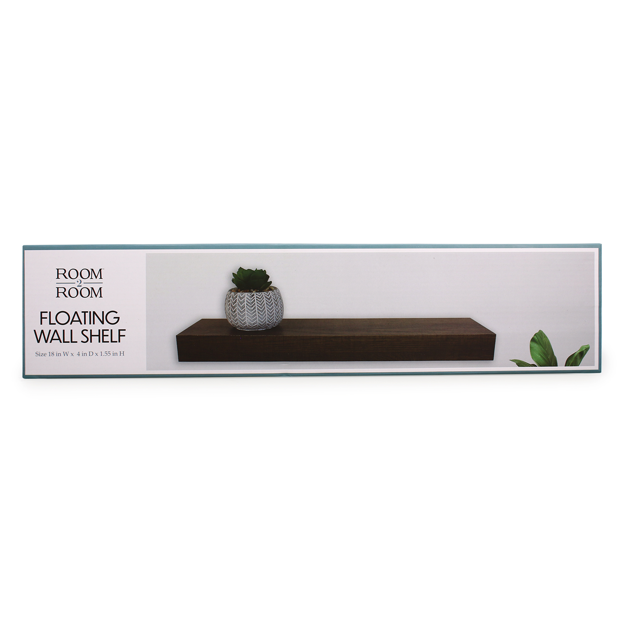 Woodgrain Floating Wall Shelf 18in