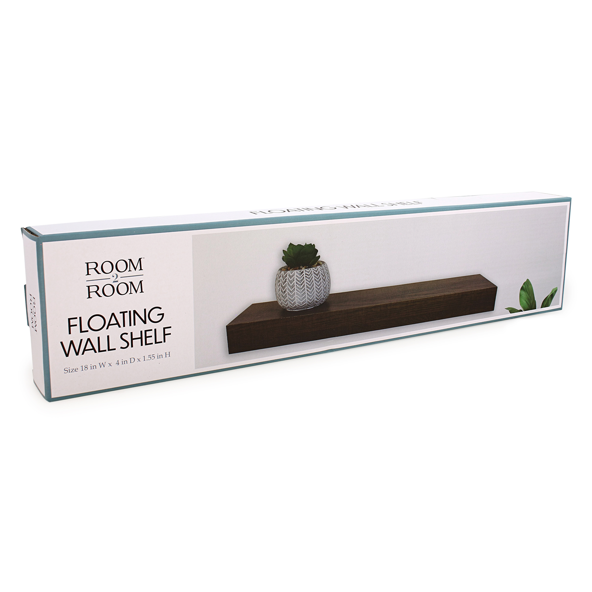 Woodgrain Floating Wall Shelf 18in