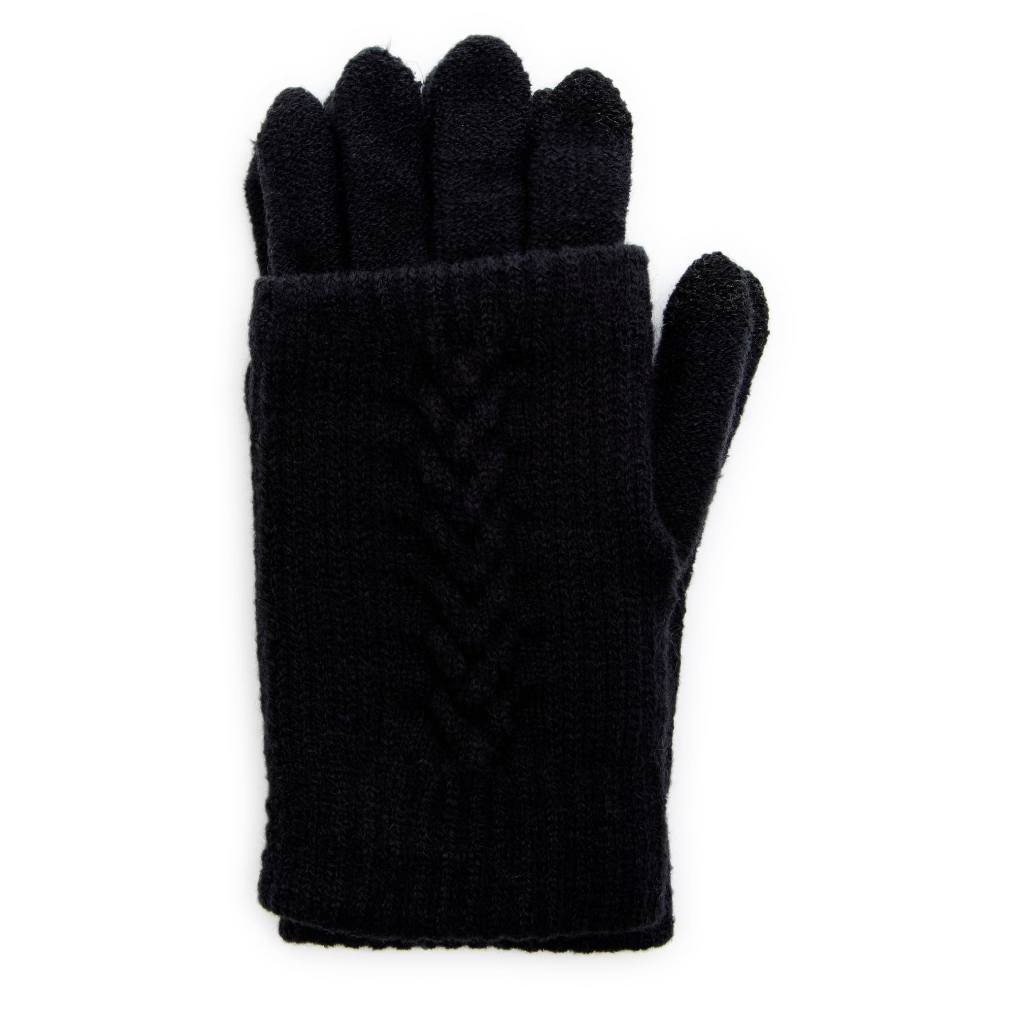 2 1 Cable Knit Gloves w/ Texting Tips