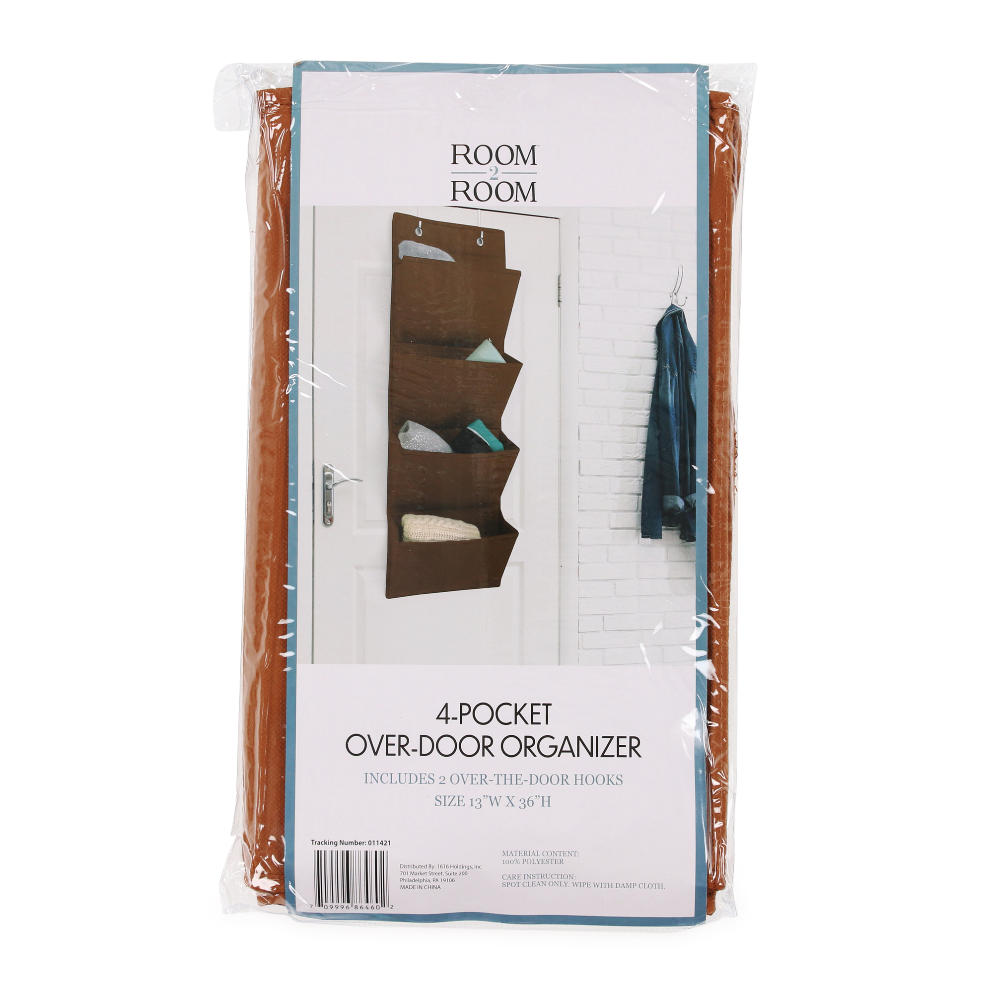 4-Pocket Over The Door Organizer 36in