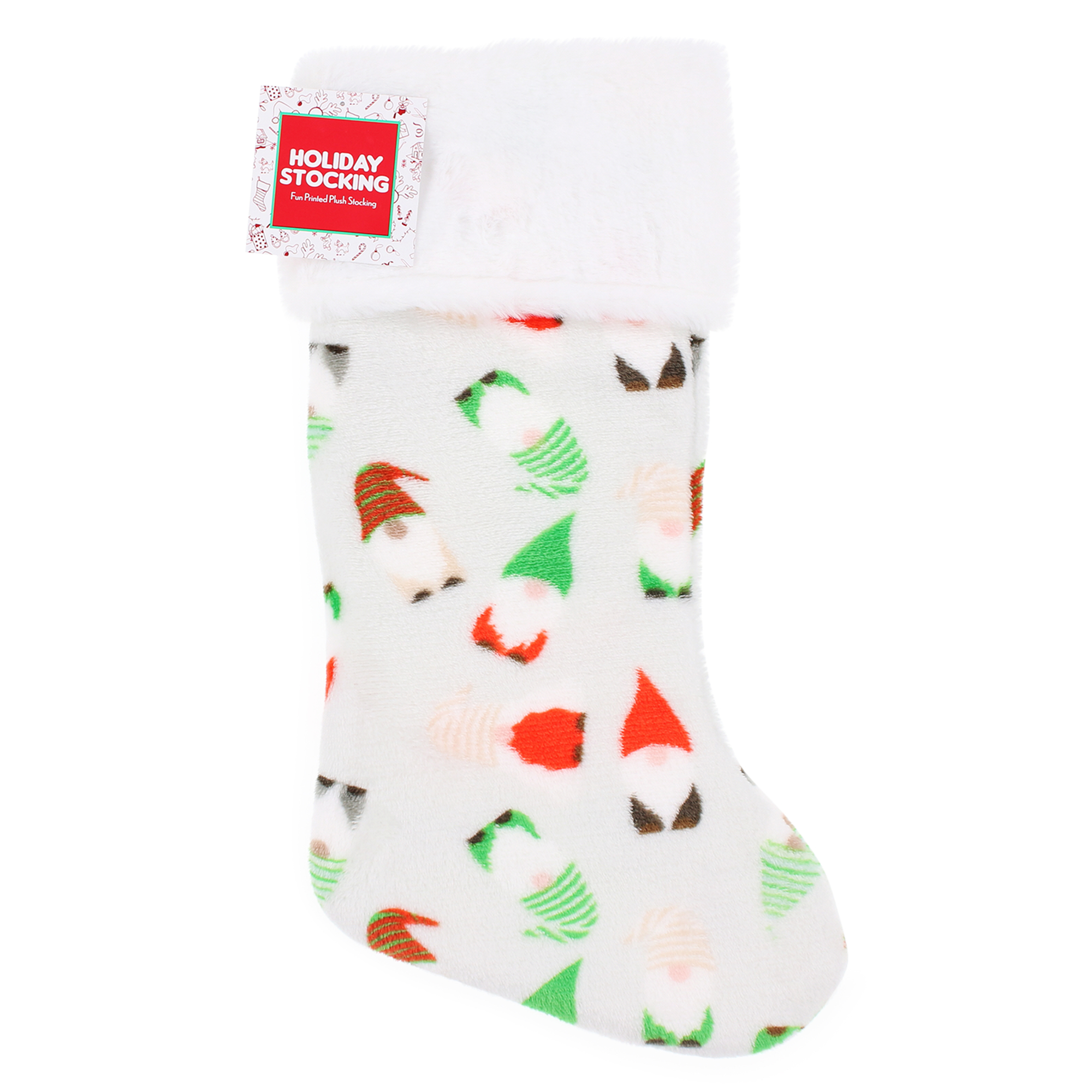 Printed Classic Holiday Stocking - Gnomes