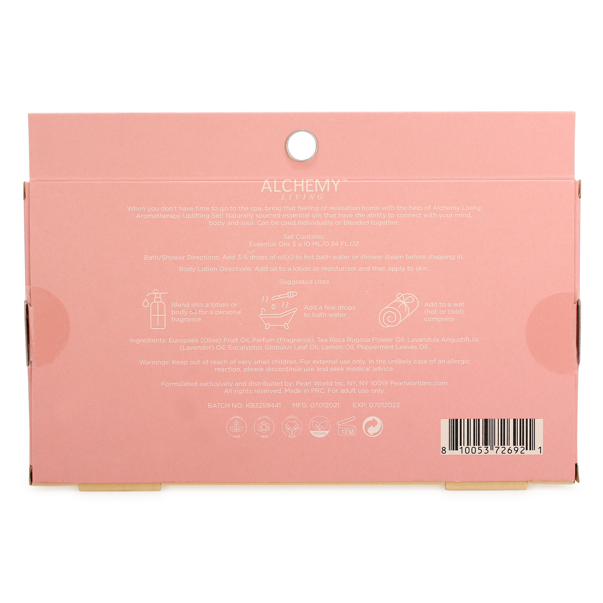 Alchemy Living™ Uplifting Essential Oils Collection 5-Piece Set