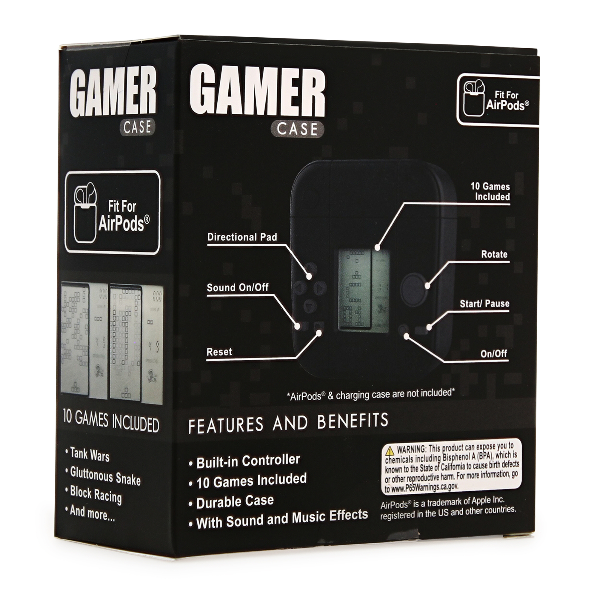 Gamer Case For Airpods® With 10 Video Games