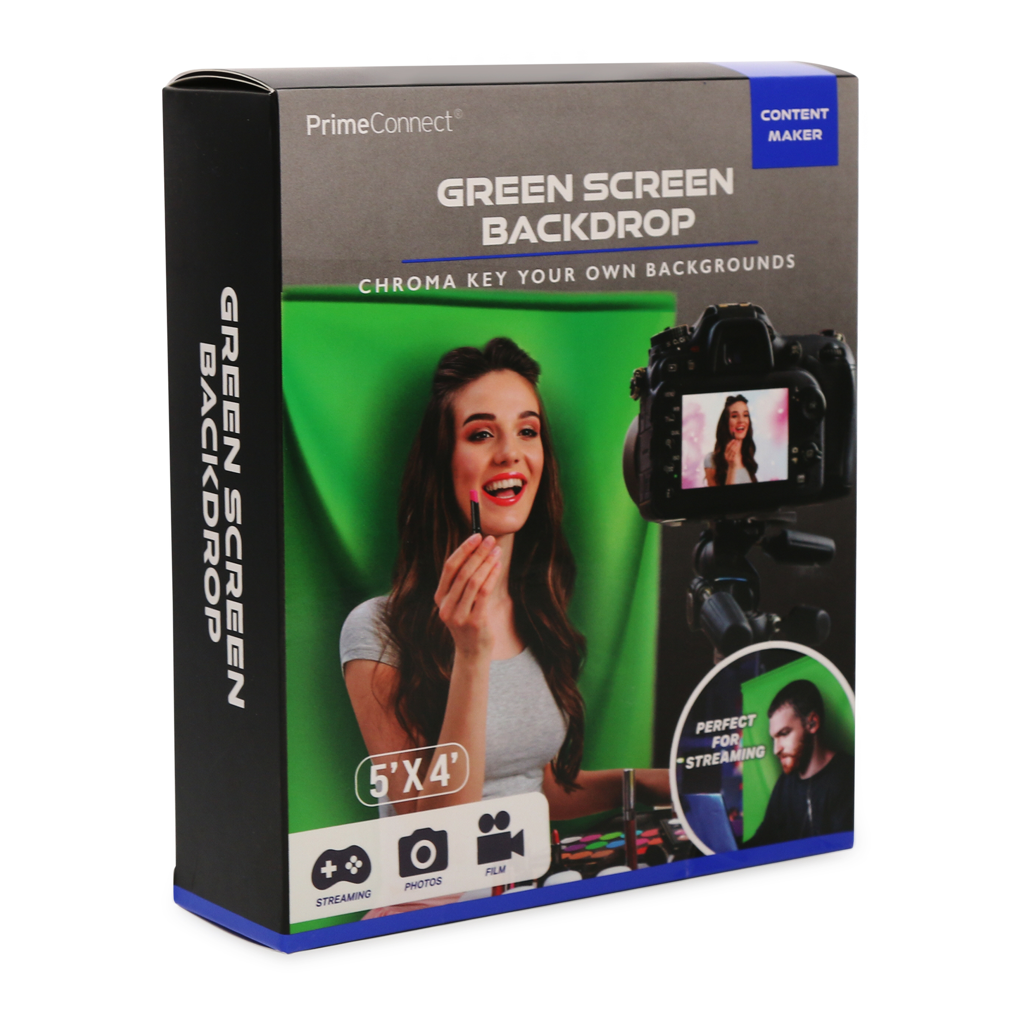 Green Screen Backdrop For Content Creators 5' x 4'