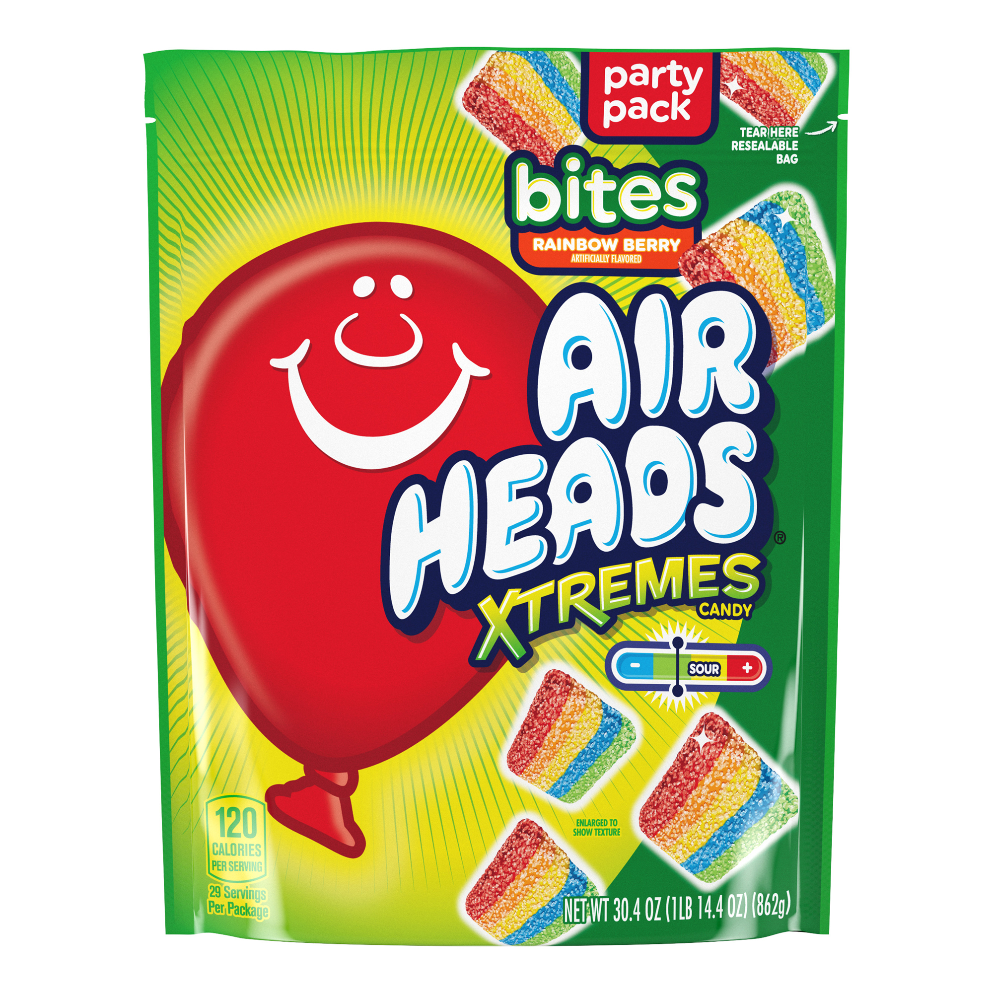 Airheads Xtremes® Bites Rainbow Berry 1.9lb Bag