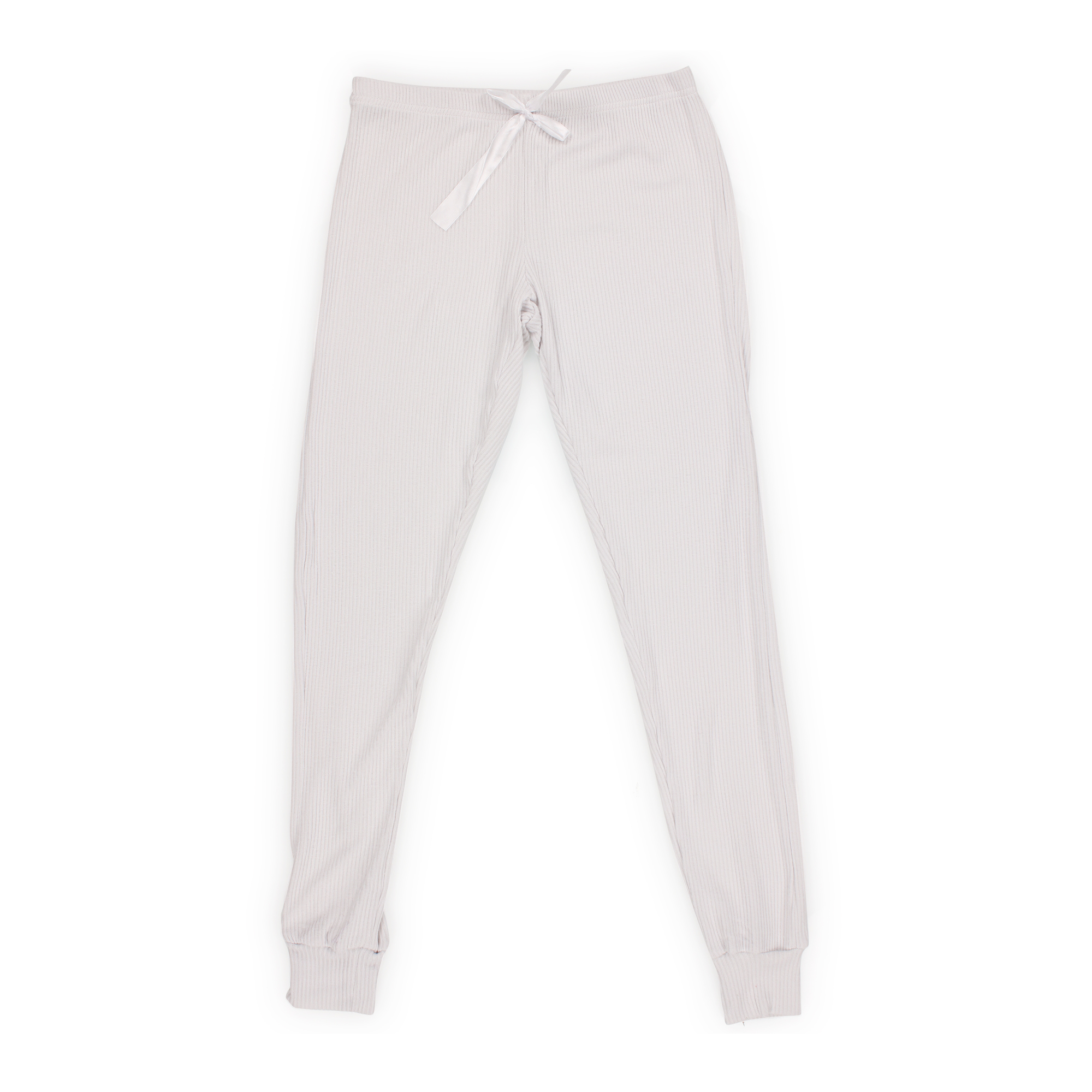 Juniors Rib Knit Joggers - Gray