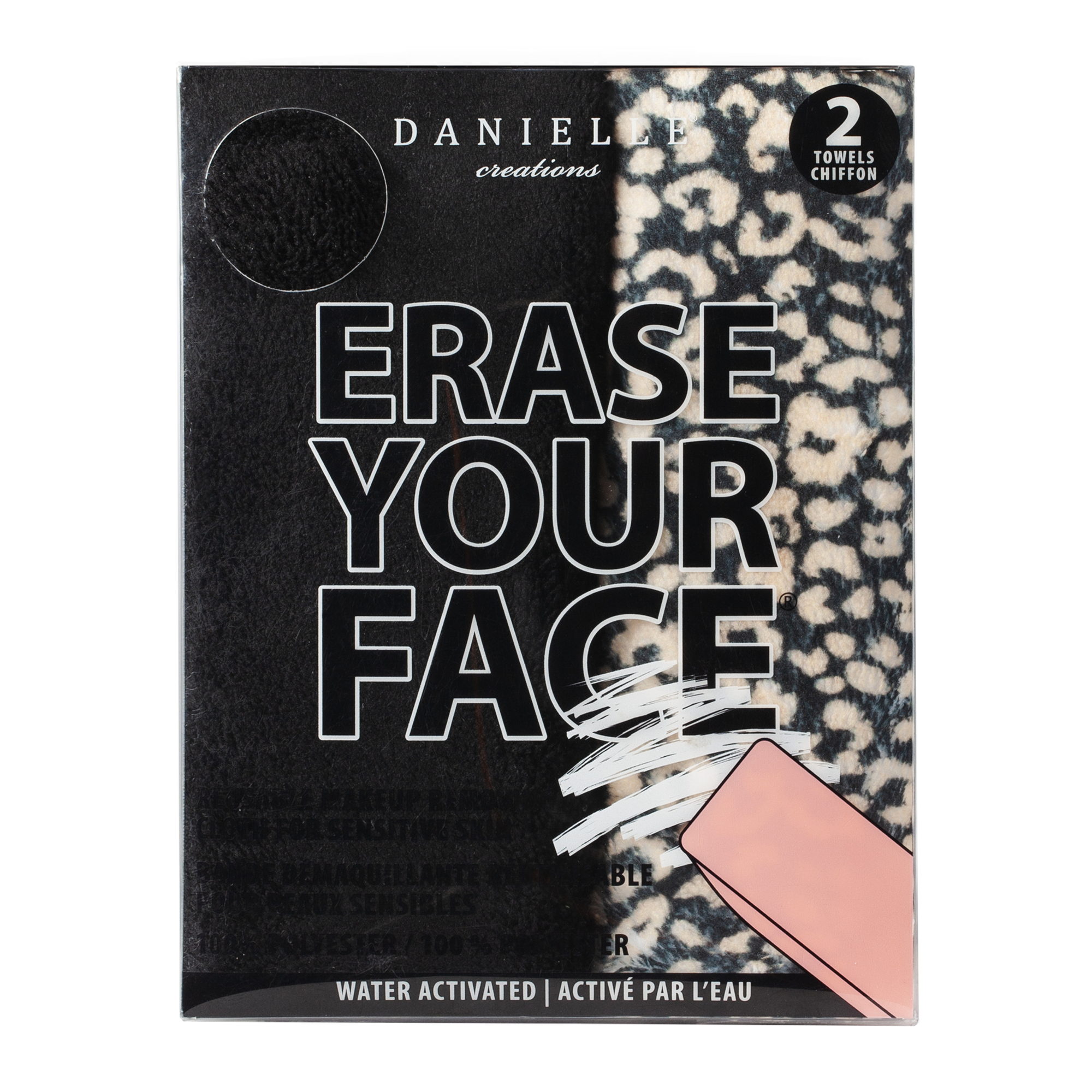 Erase Your Face Reusable Makeup Removing Cloths For Sensitive Skin 2-Pack