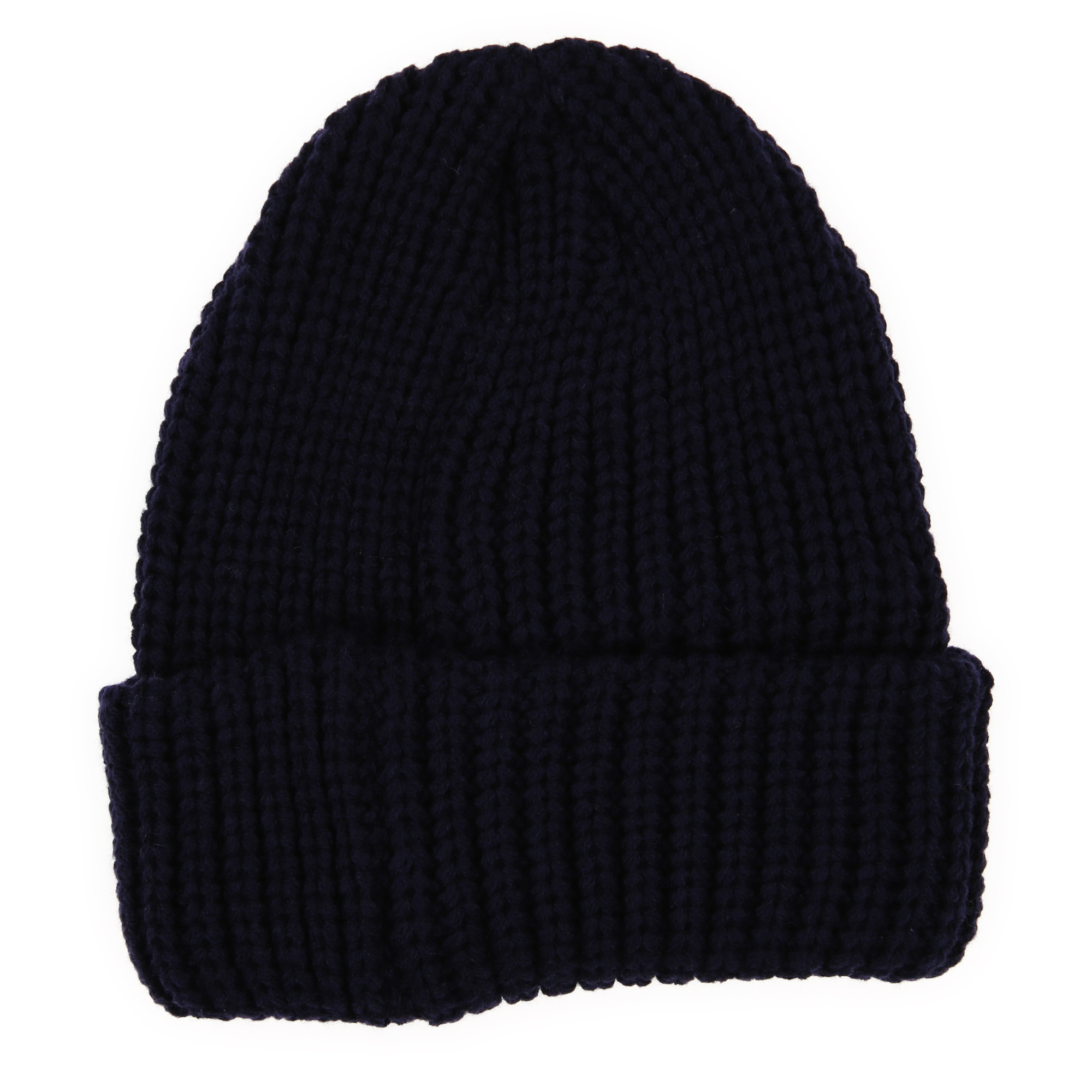 Thick-Knit Thermal Beanie Hat With Lining