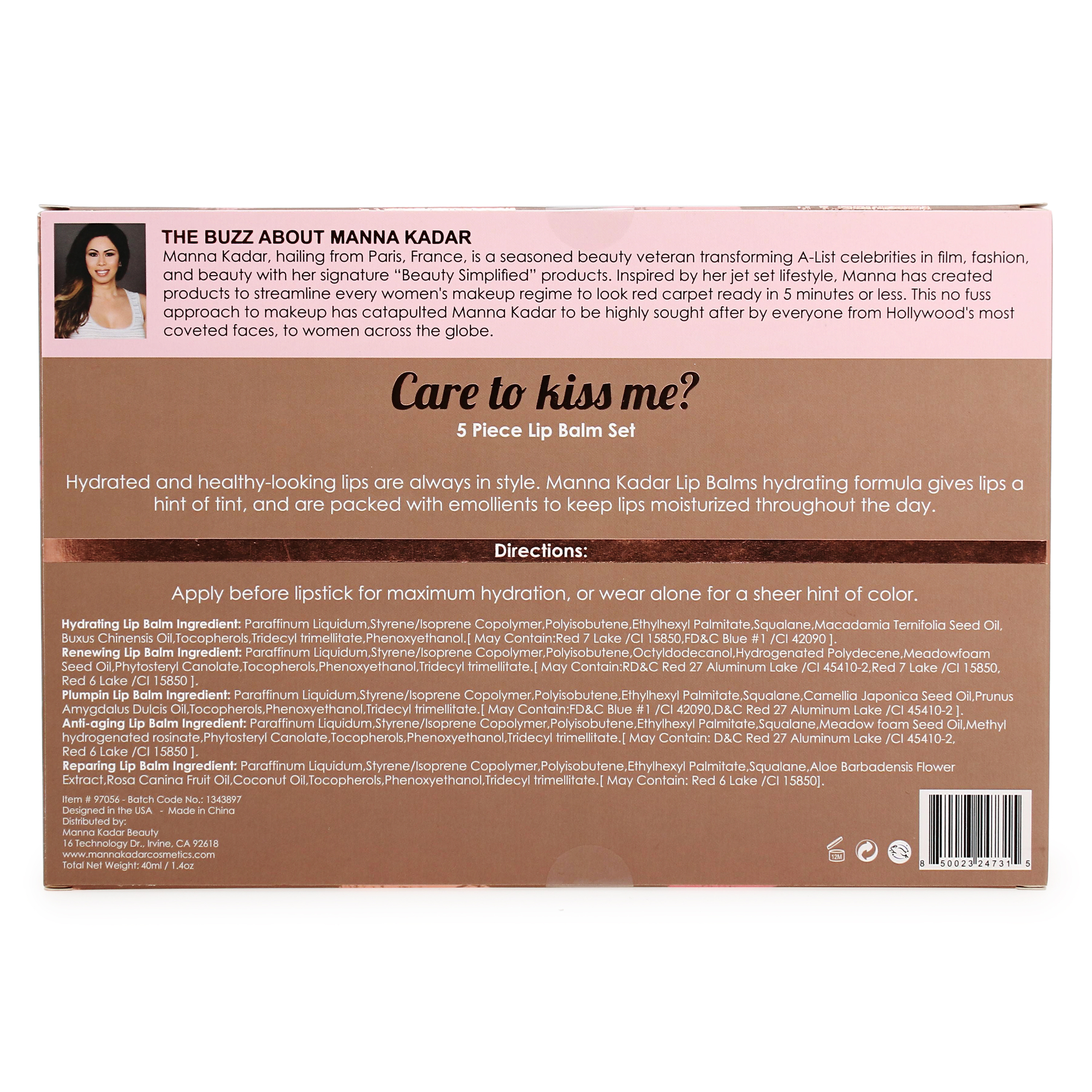 Goddess By Manna Kadar Lip Balm 5-Piece Set