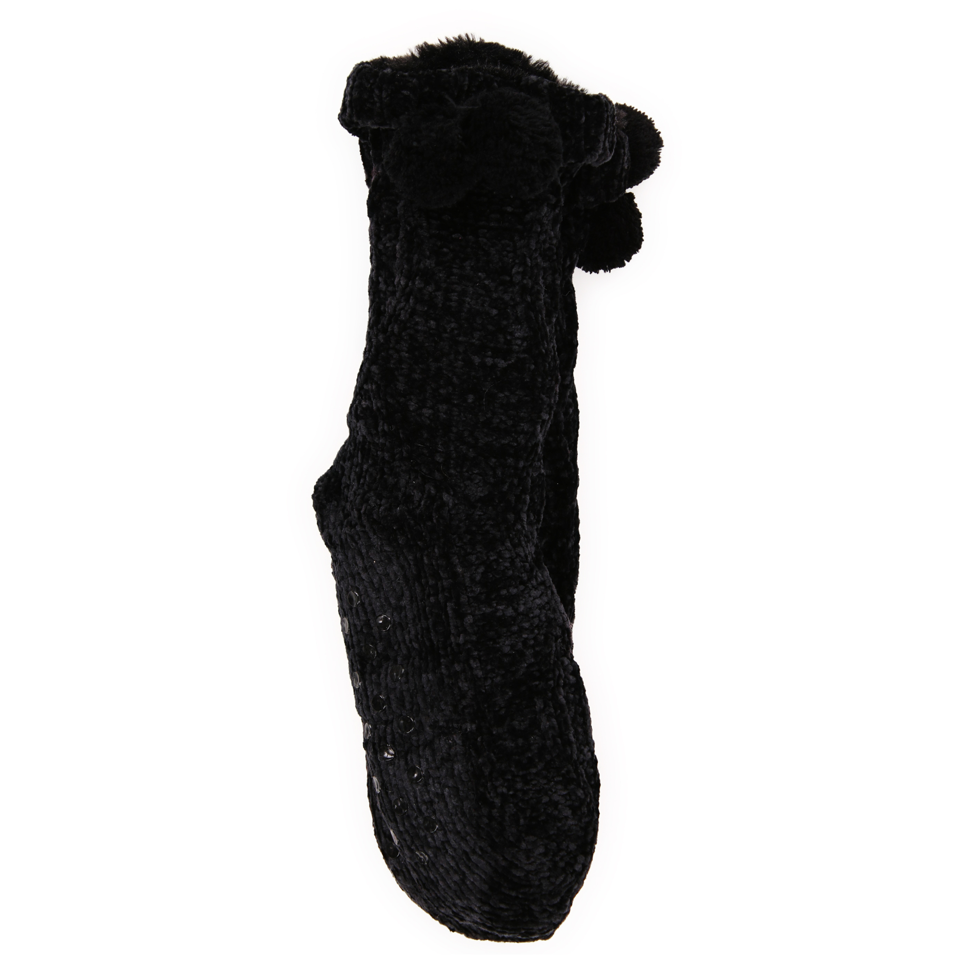 Chenille & Faux Fur Cabin Socks