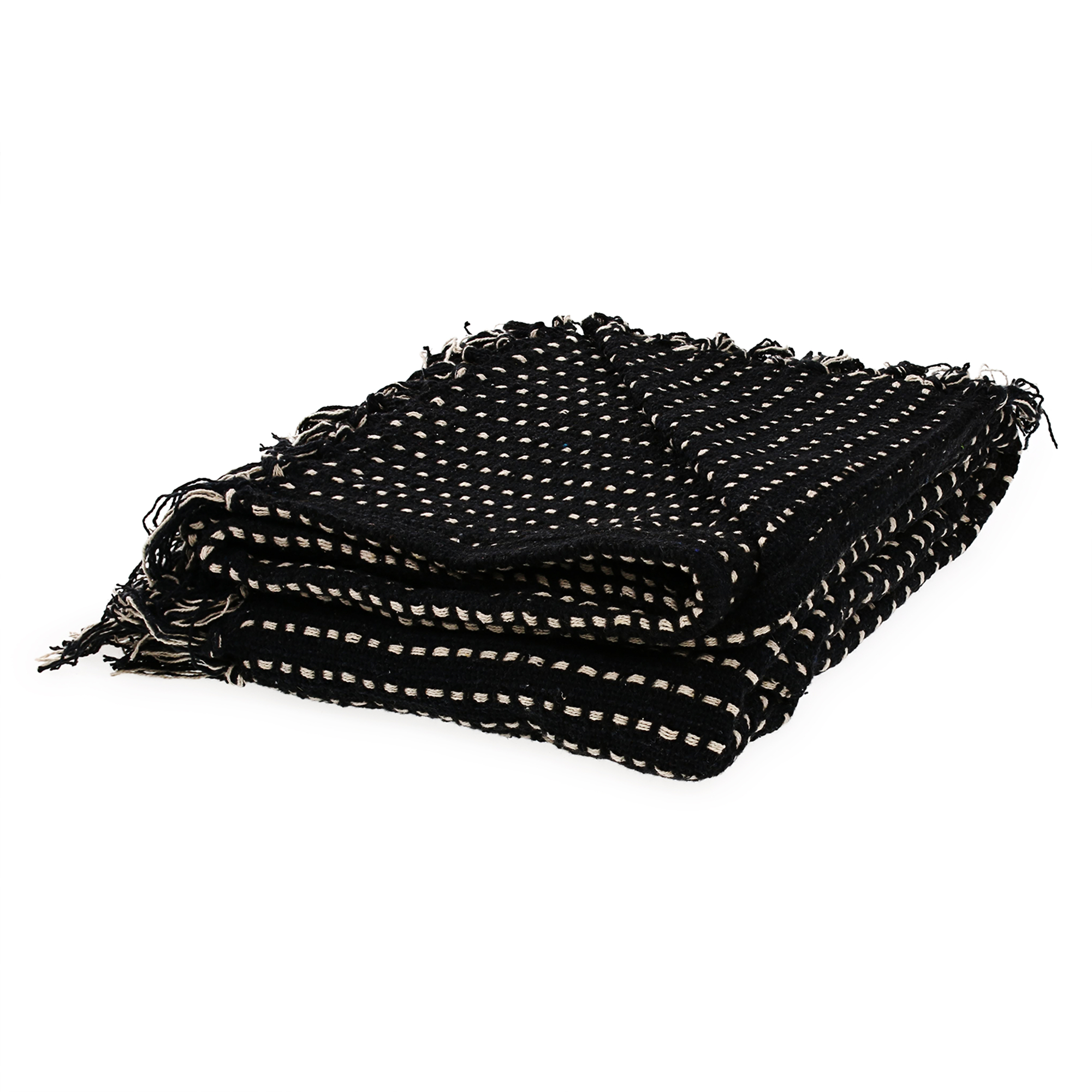Contrast Stripe Throw Blanket 50in x 60in