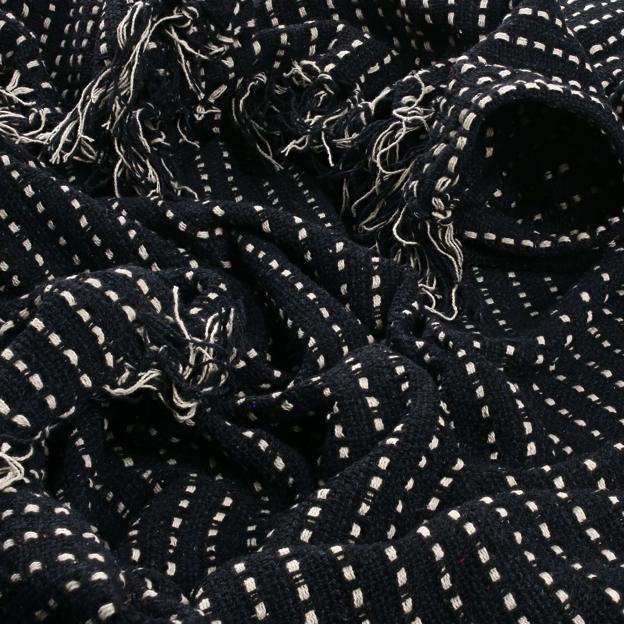 Contrast Stripe Throw Blanket 50in x 60in